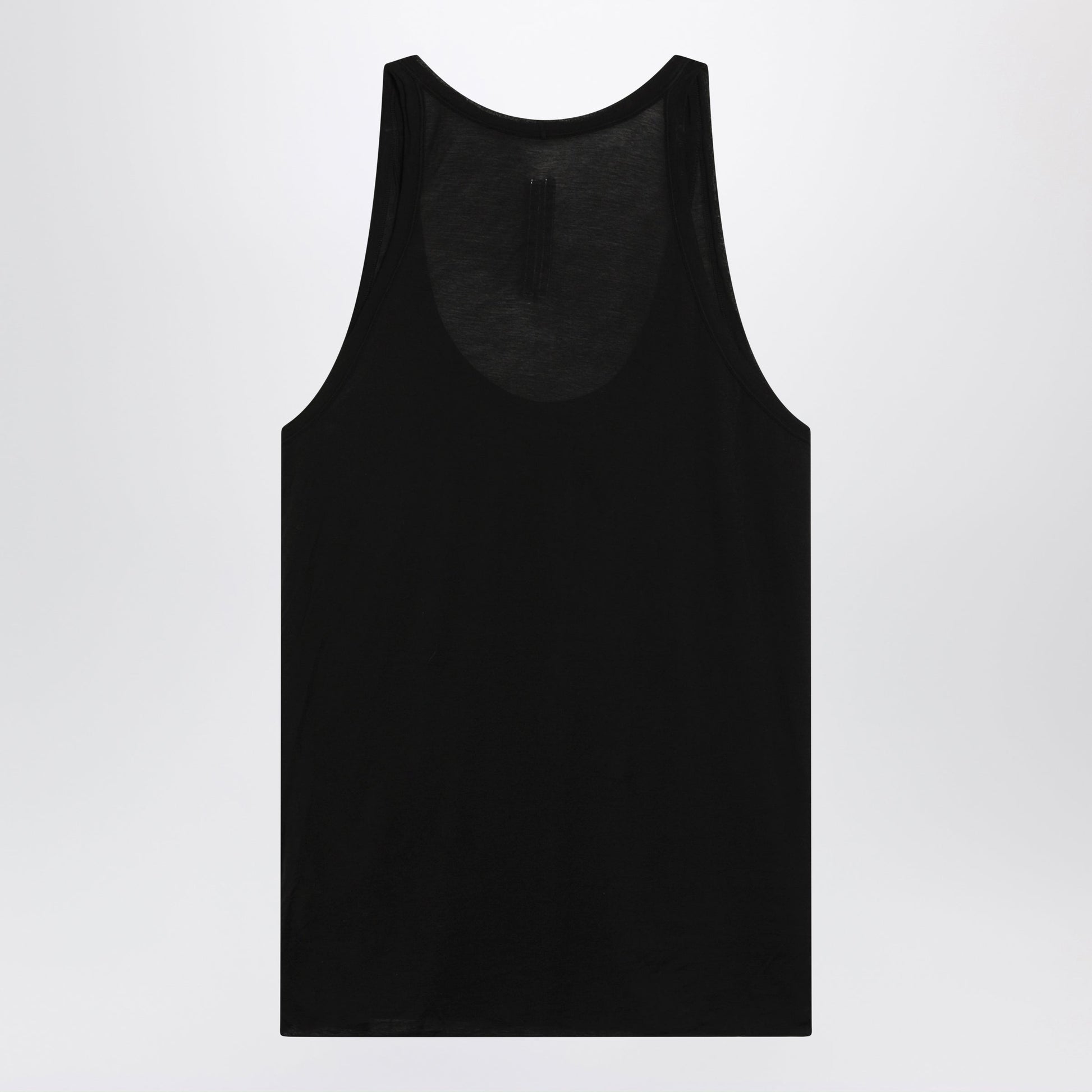 Rick Owens Black Pony Tank Top In Lightweight Cotton Men RICK OWENS