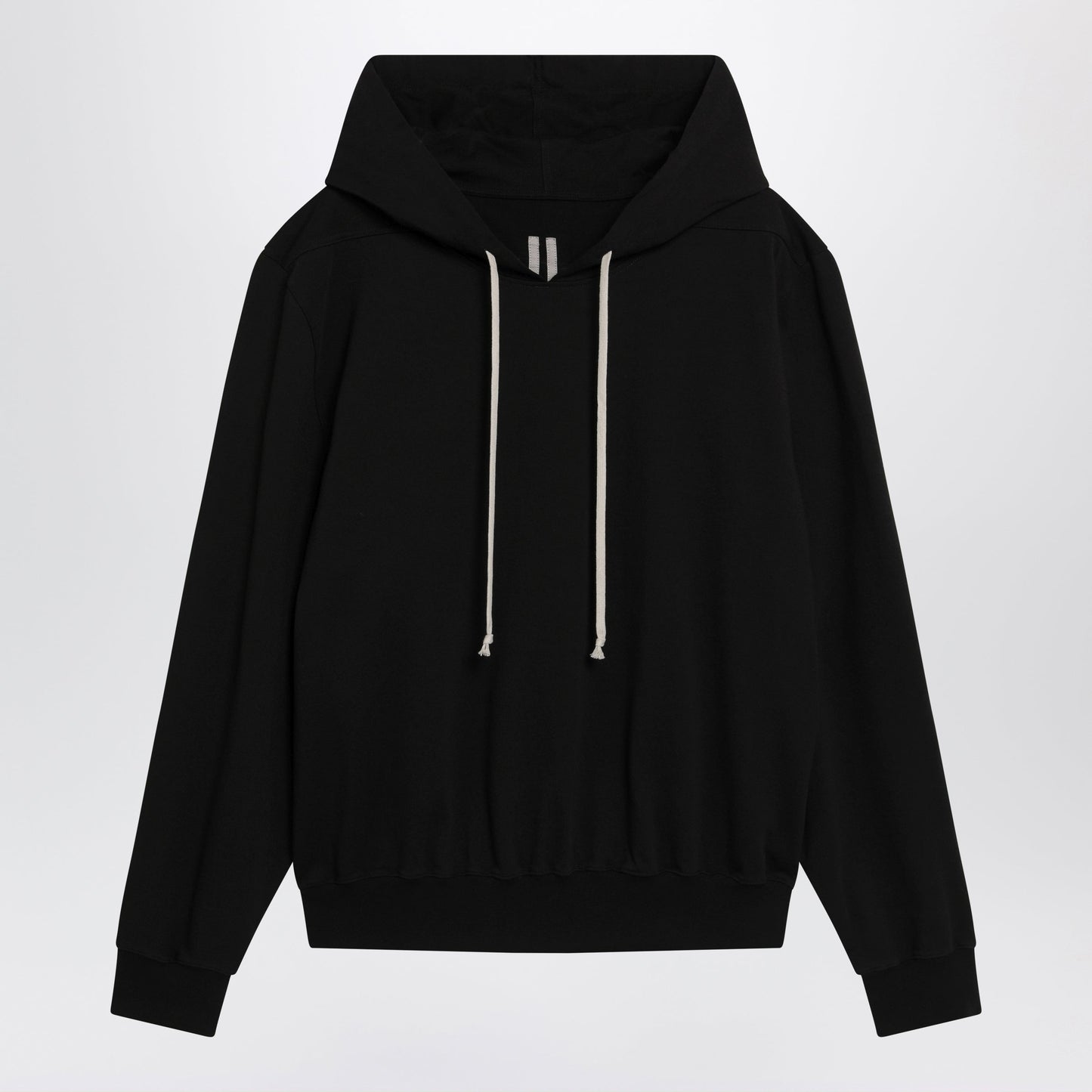 Rick Owens Black Hoodie With Logo Print Men RICK OWENS