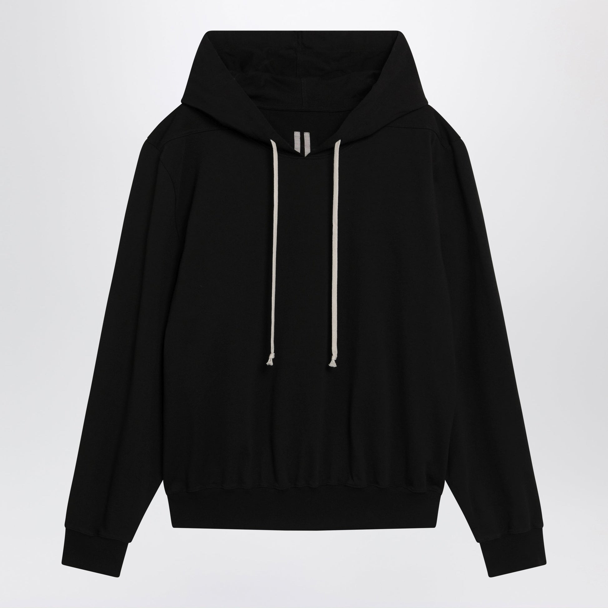 Rick Owens Black Hoodie With Logo Print Men RICK OWENS