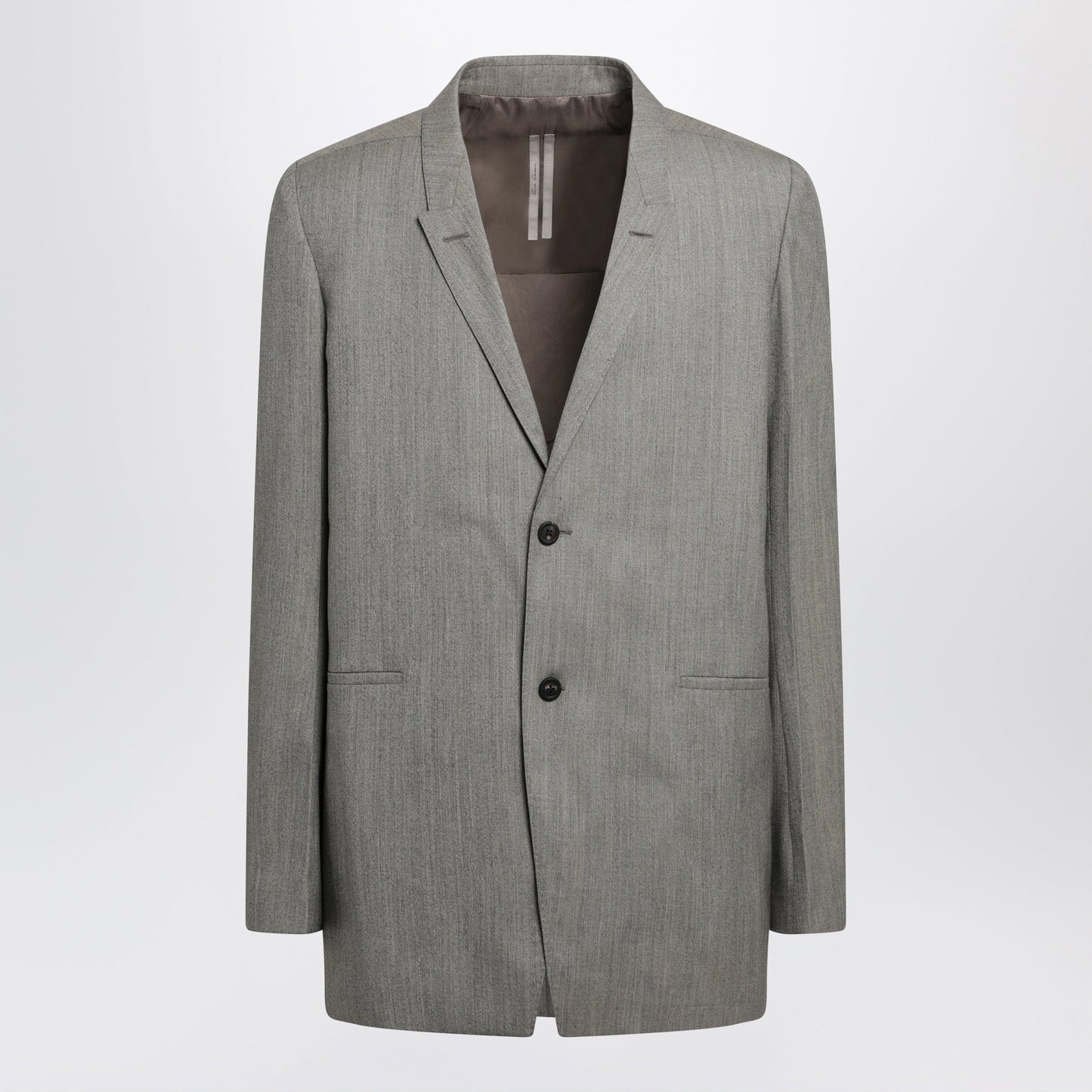 Rick Owens Grey Melange Concordian Blazer Men RICK OWENS