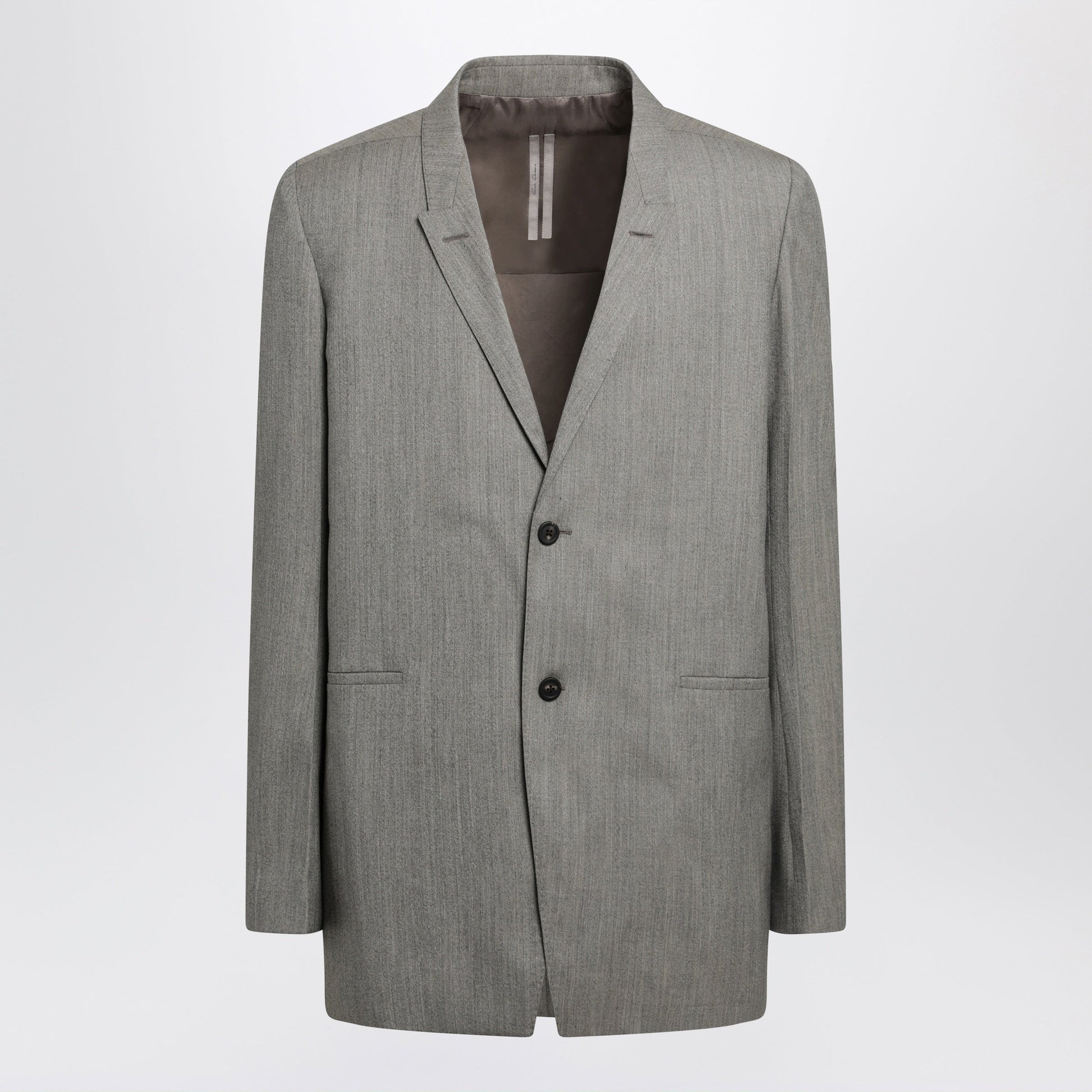 Rick Owens Grey Melange Concordian Blazer Men RICK OWENS