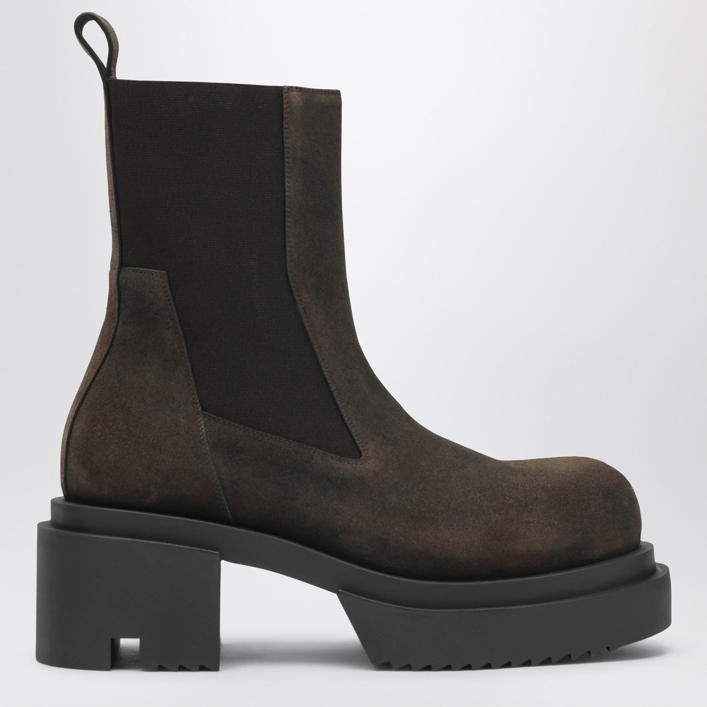 Rick Owens Brown Bogun Beatle Boots In Suede Men RICK OWENS