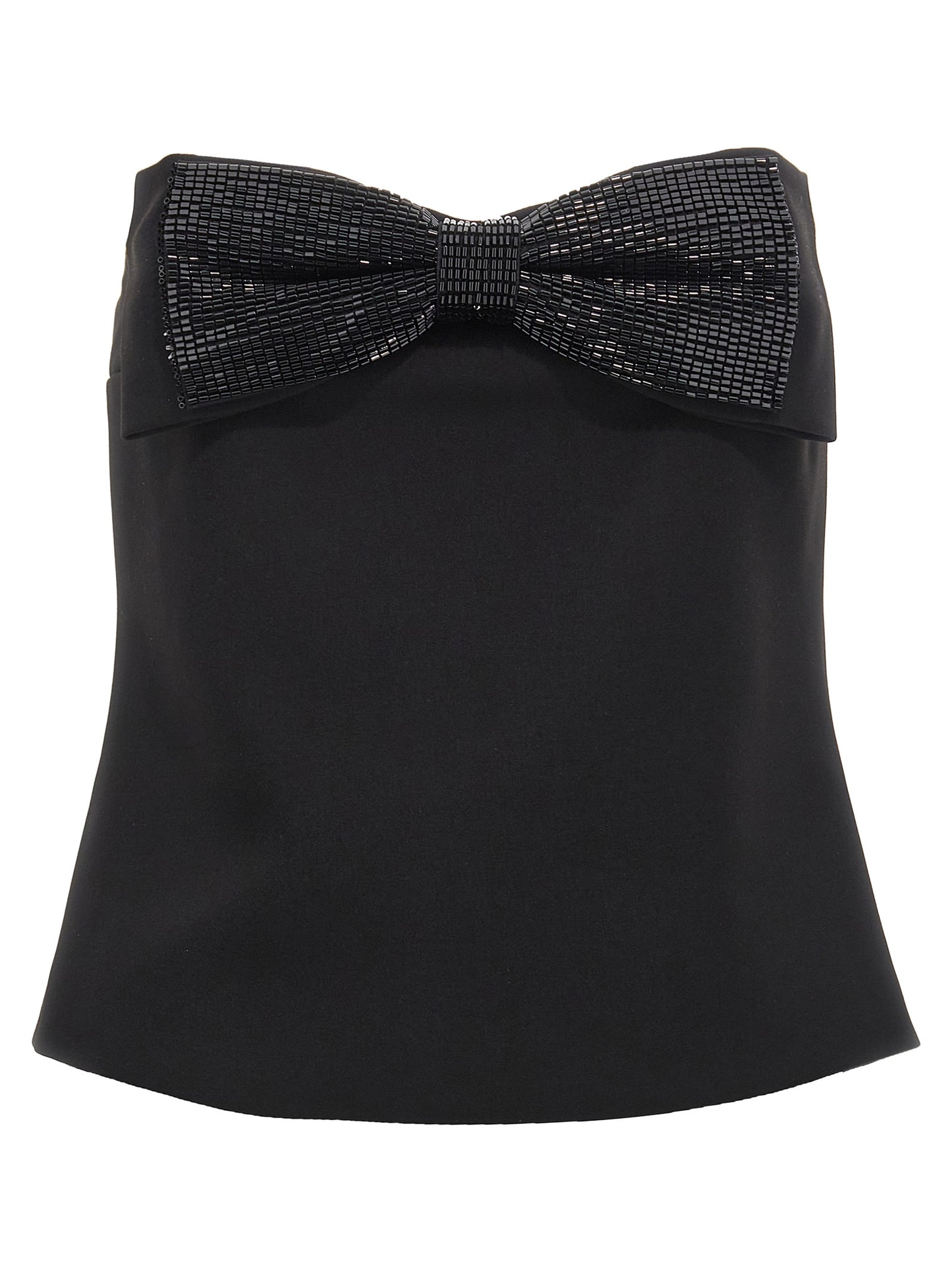 Self Portrait Women 'Black Crepe Bandeau' Top SELF-PORTRAIT