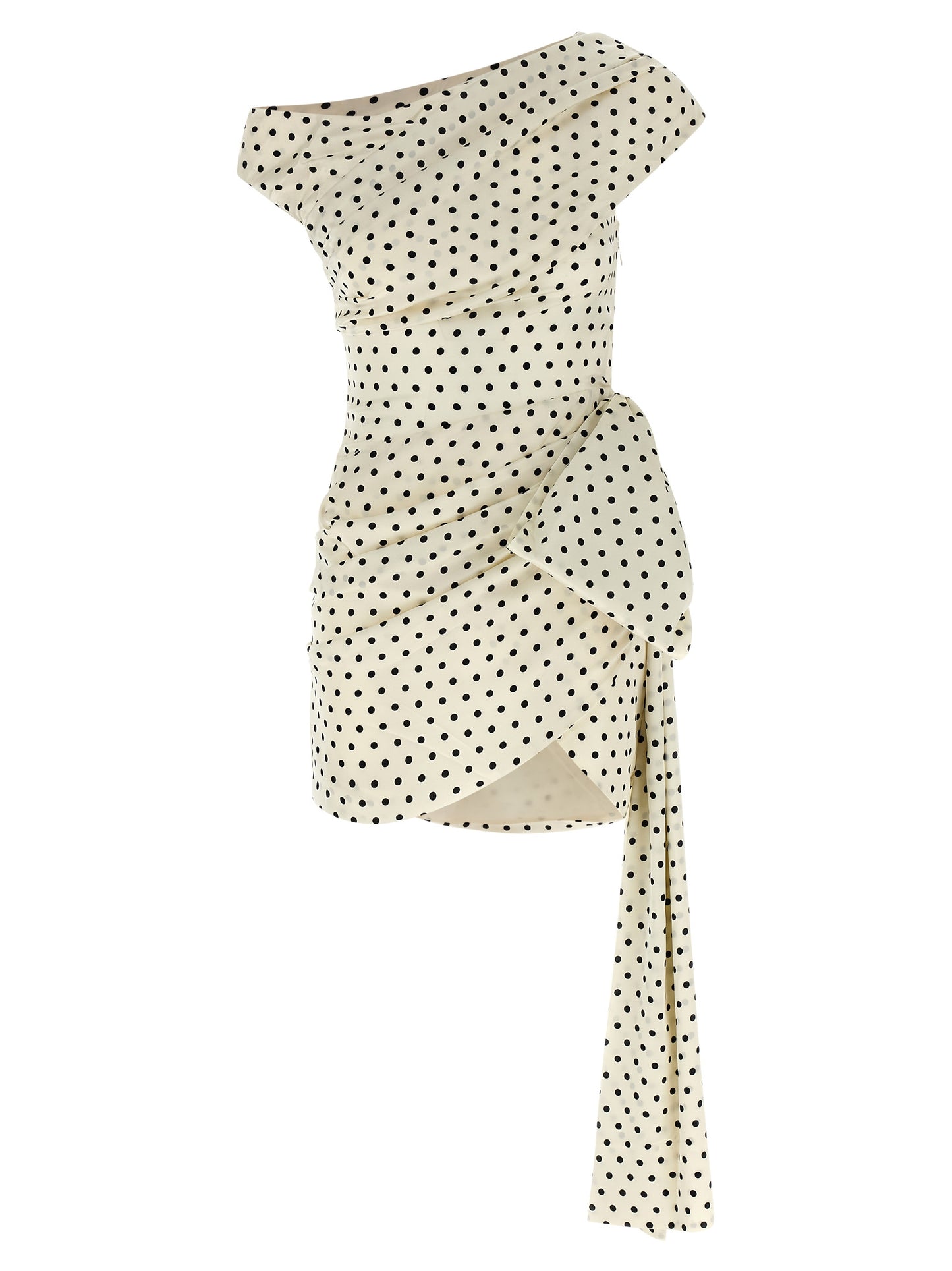 Self Portrait Women 'Polka Dot Satin Tie Side Mini' Dress SELF-PORTRAIT