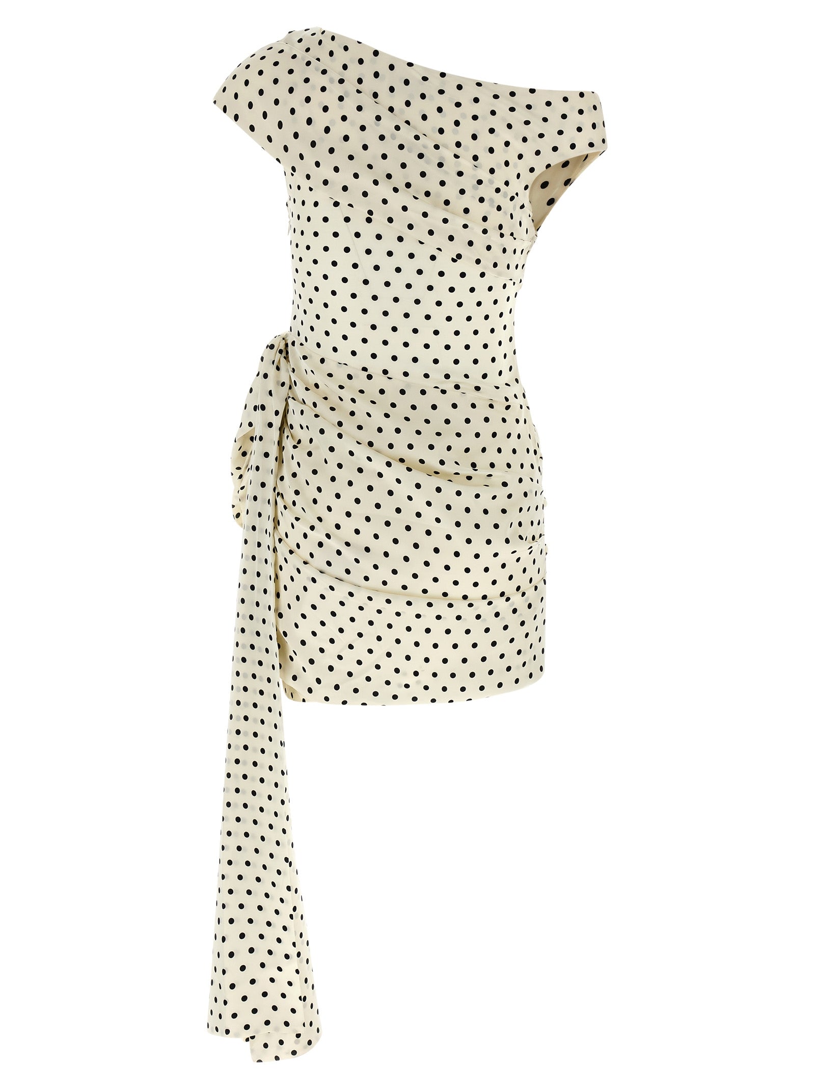 Self Portrait Women 'Polka Dot Satin Tie Side Mini' Dress SELF-PORTRAIT