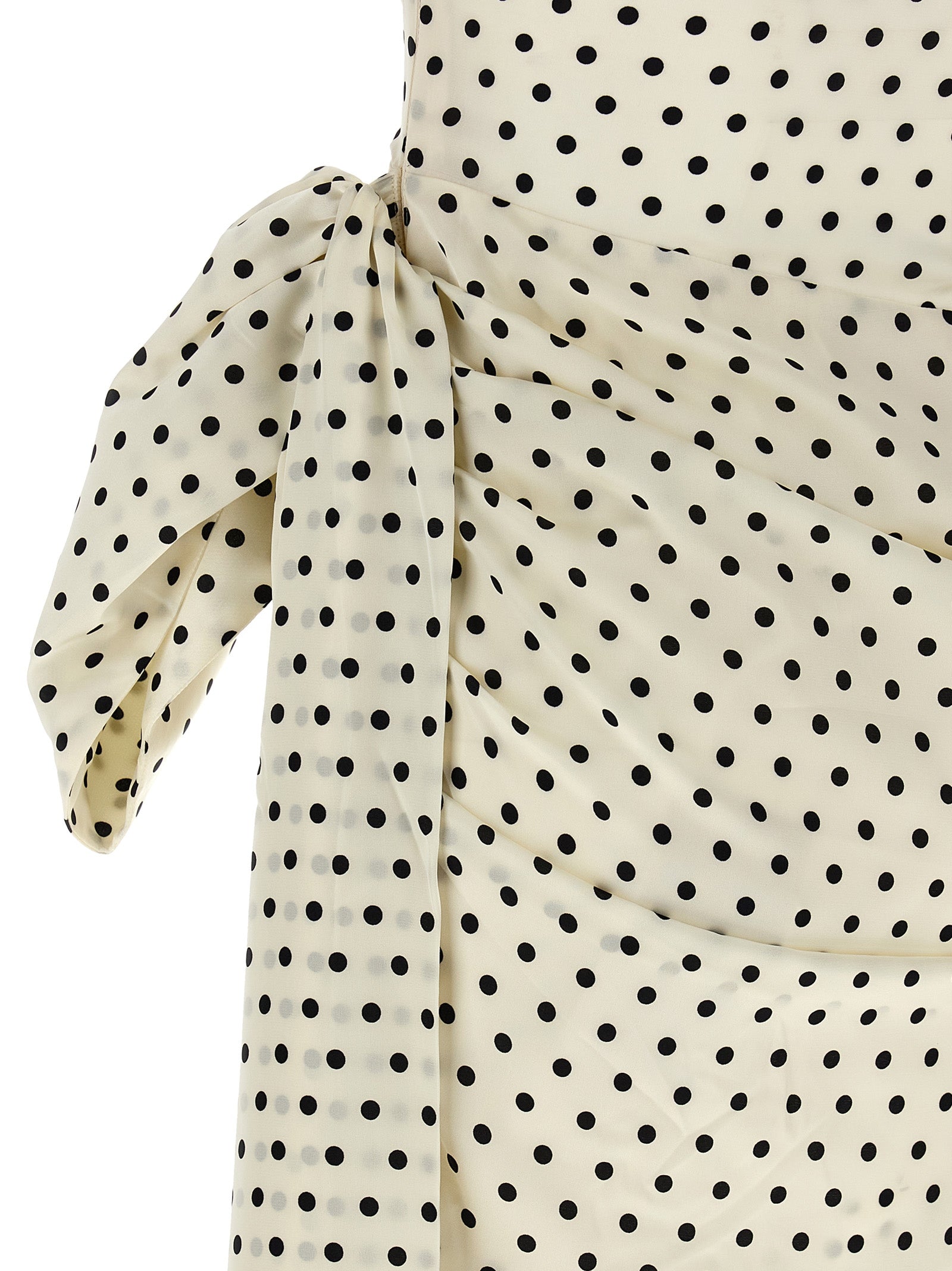 Self Portrait Women 'Polka Dot Satin Tie Side Mini' Dress SELF-PORTRAIT