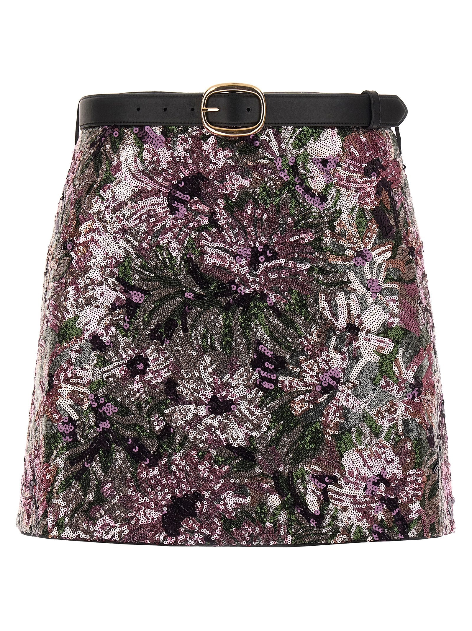 Self Portrait Women 'Floral Sequin Mini' Skirt SELF-PORTRAIT