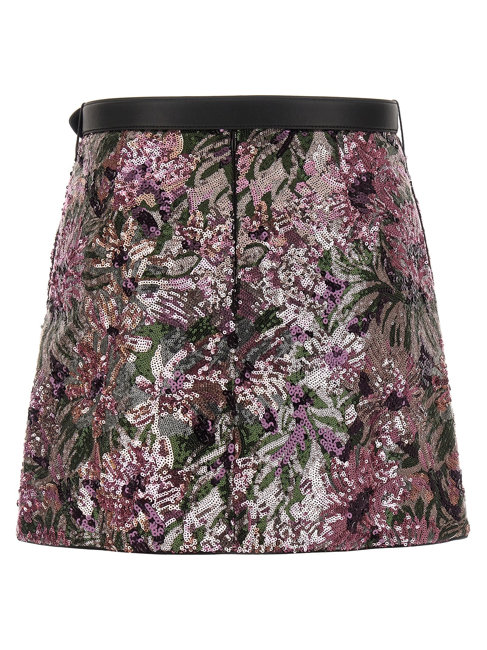 Self Portrait Women 'Floral Sequin Mini' Skirt SELF-PORTRAIT