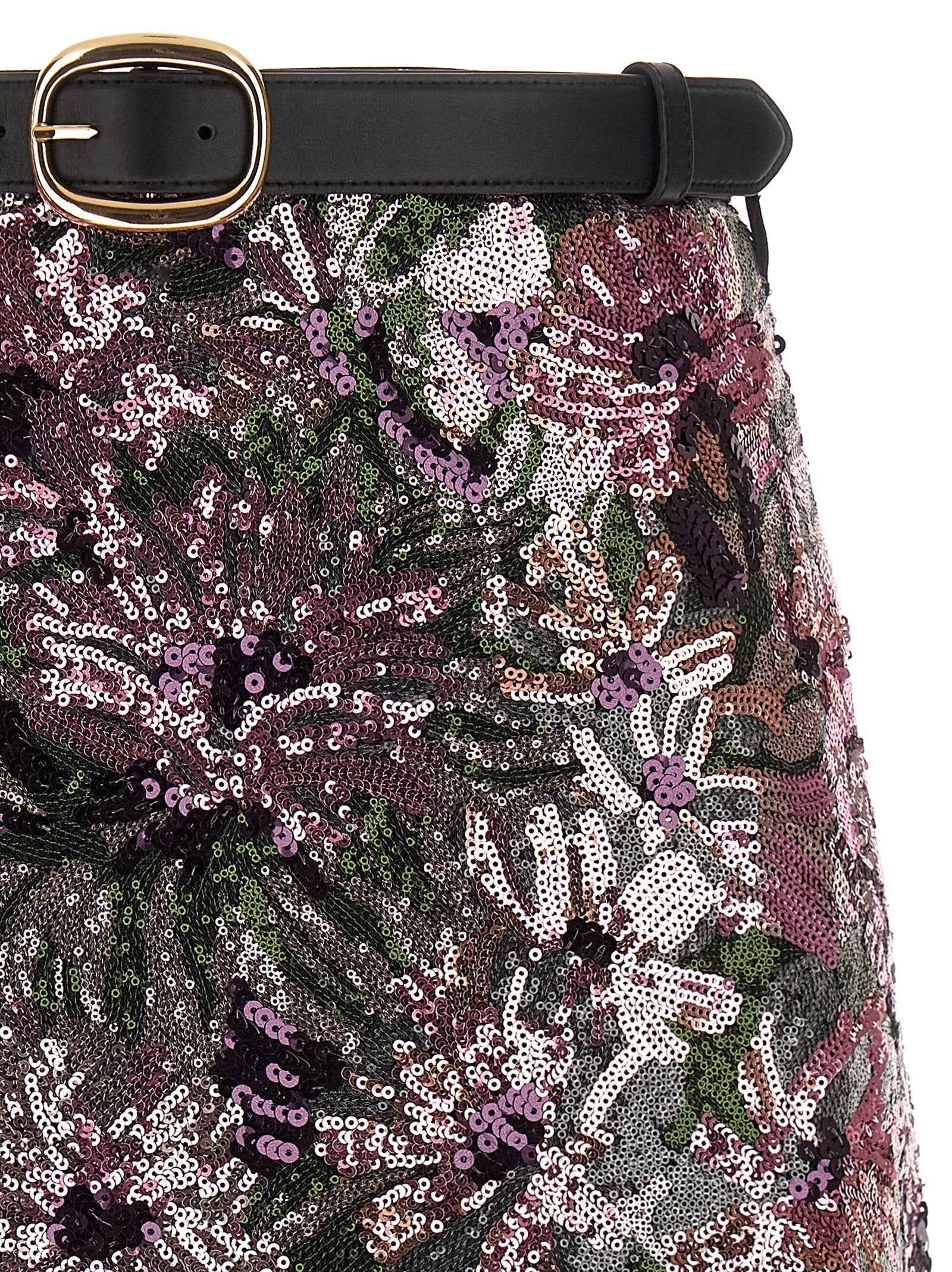 Self Portrait Women 'Floral Sequin Mini' Skirt SELF-PORTRAIT