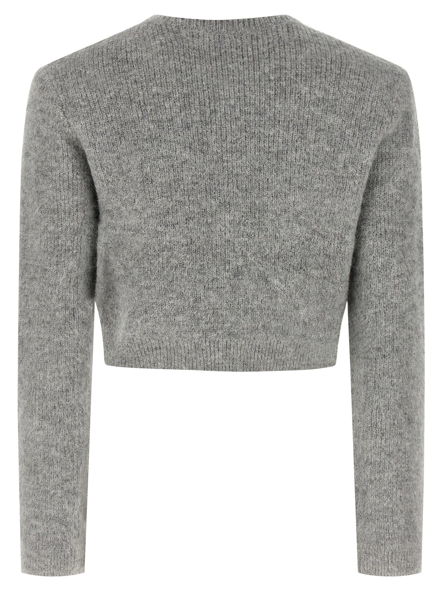 Self Portrait Women 'Grey Fluffy Crystal Trim' Cardigan SELF-PORTRAIT