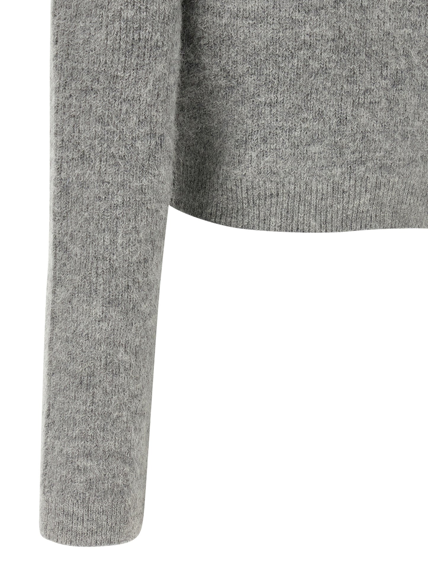 Self Portrait Women 'Grey Fluffy Crystal Trim' Cardigan SELF-PORTRAIT