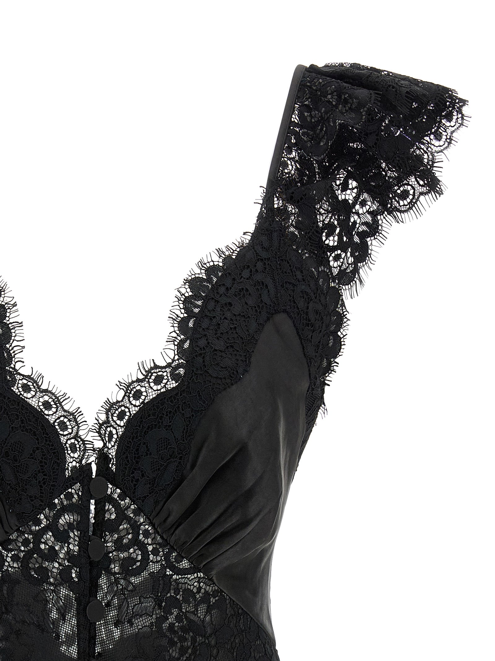Self Portrait Women 'Black Satin Lace' Top SELF-PORTRAIT