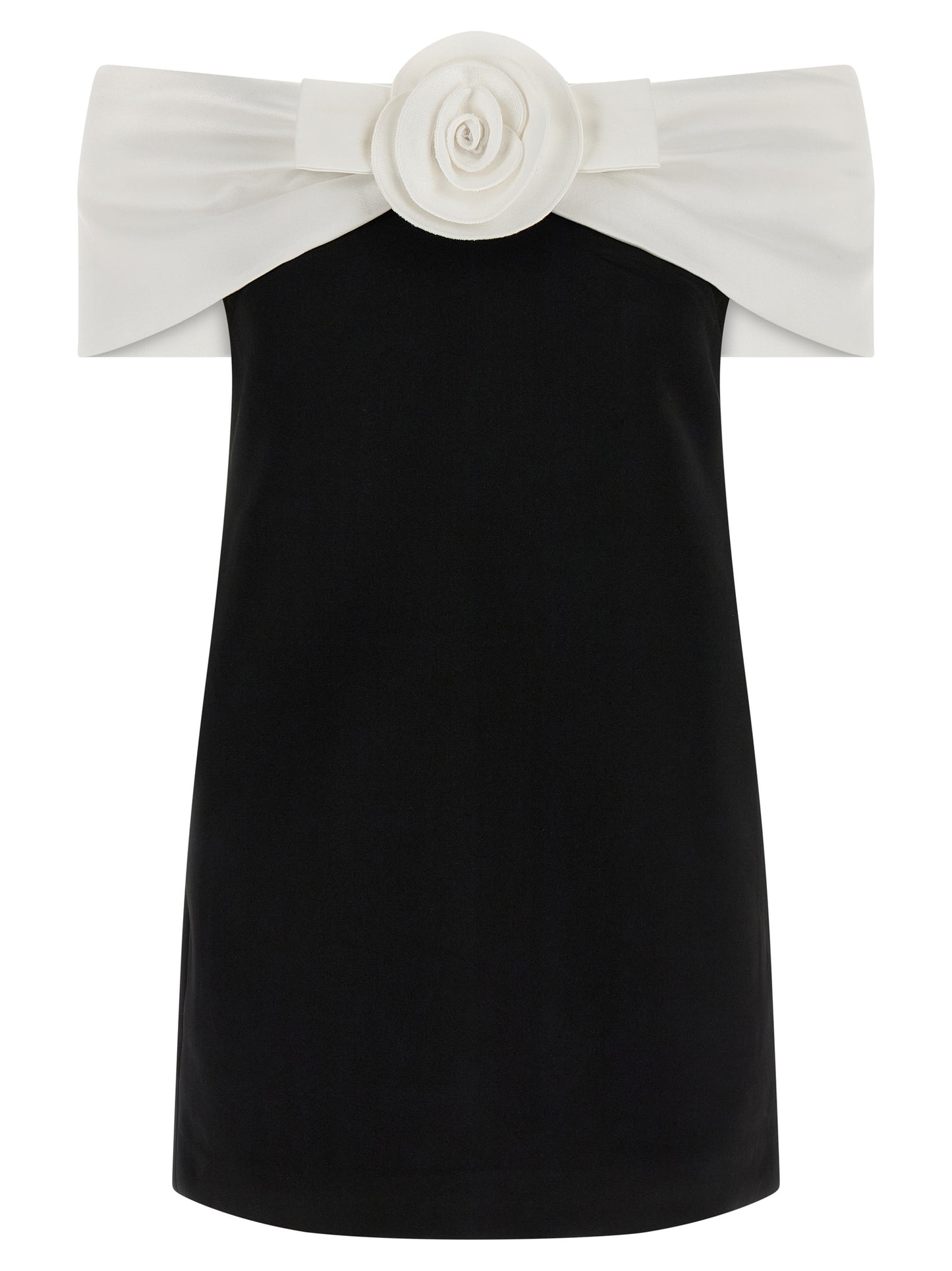 Self Portrait Women 'Black Crêpe Flower Mini' Dress SELF-PORTRAIT