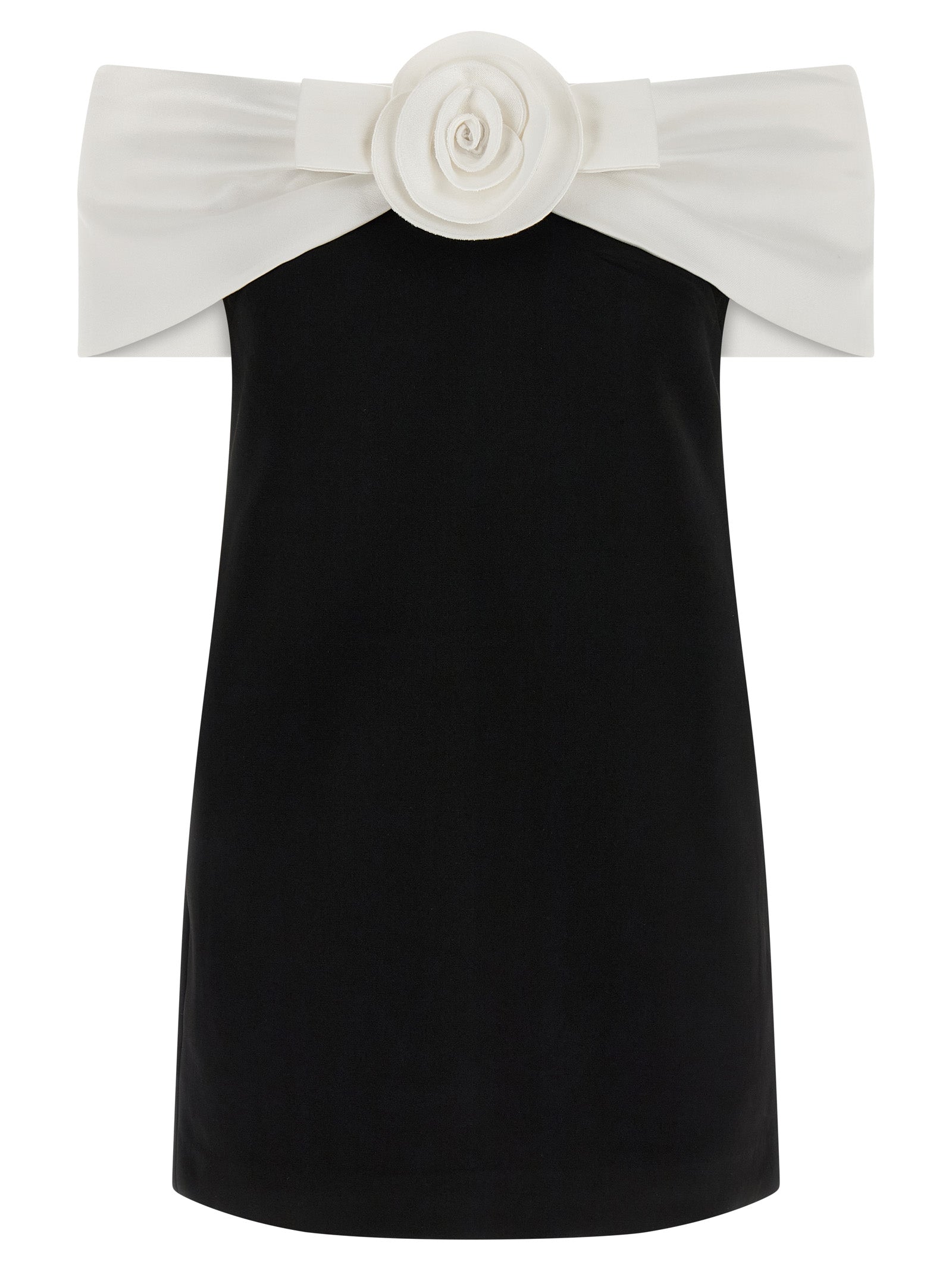 Self Portrait Women 'Black Crêpe Flower Mini' Dress SELF-PORTRAIT