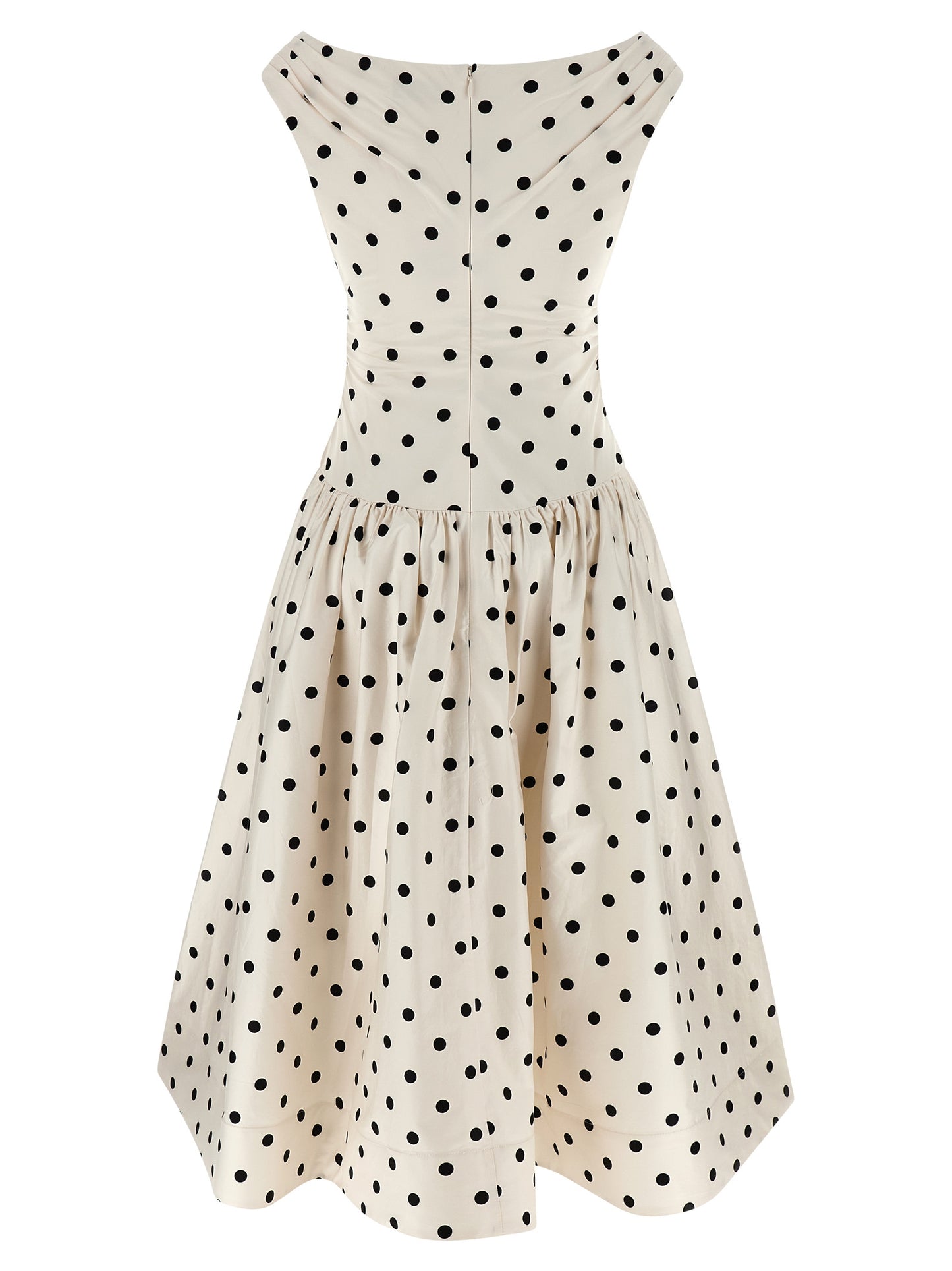 Self Portrait Women 'Cream Polka Dot Cotton Midi' Dress SELF-PORTRAIT