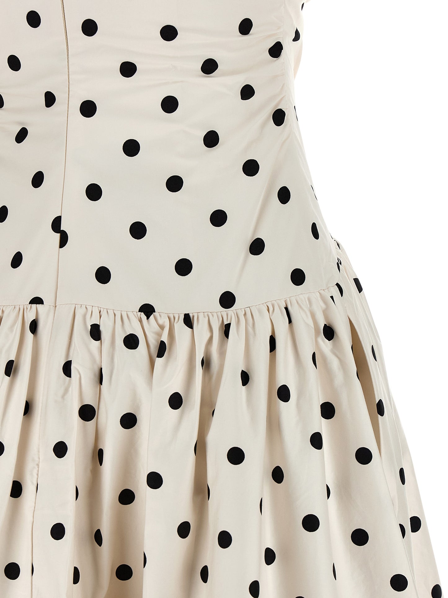 Self Portrait Women 'Cream Polka Dot Cotton Midi' Dress SELF-PORTRAIT