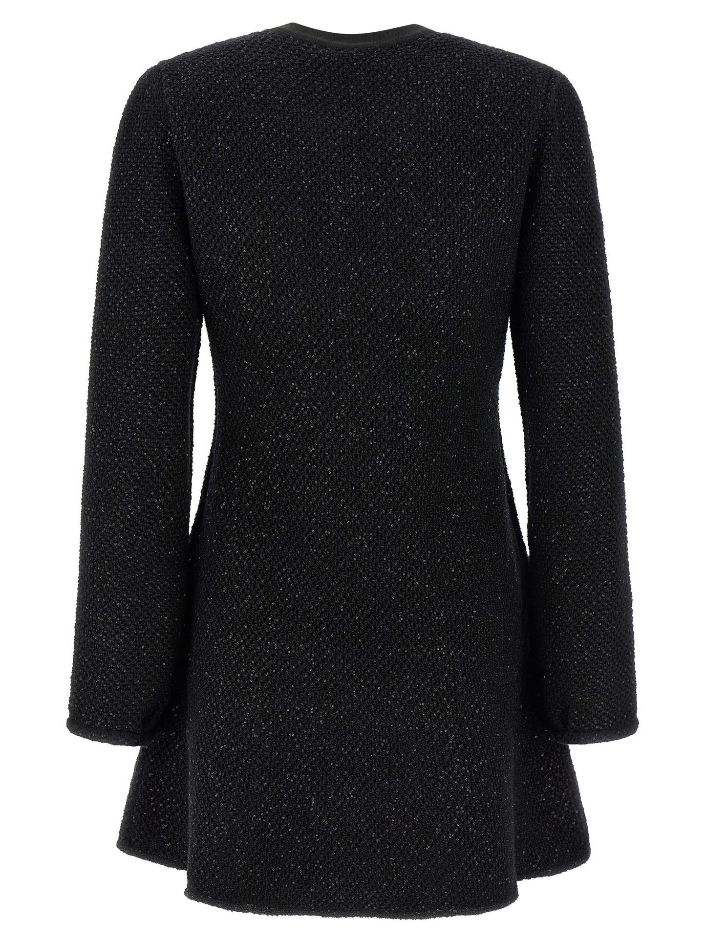 Self Portrait Women 'Black Sequin Knit Mini' Dress SELF-PORTRAIT