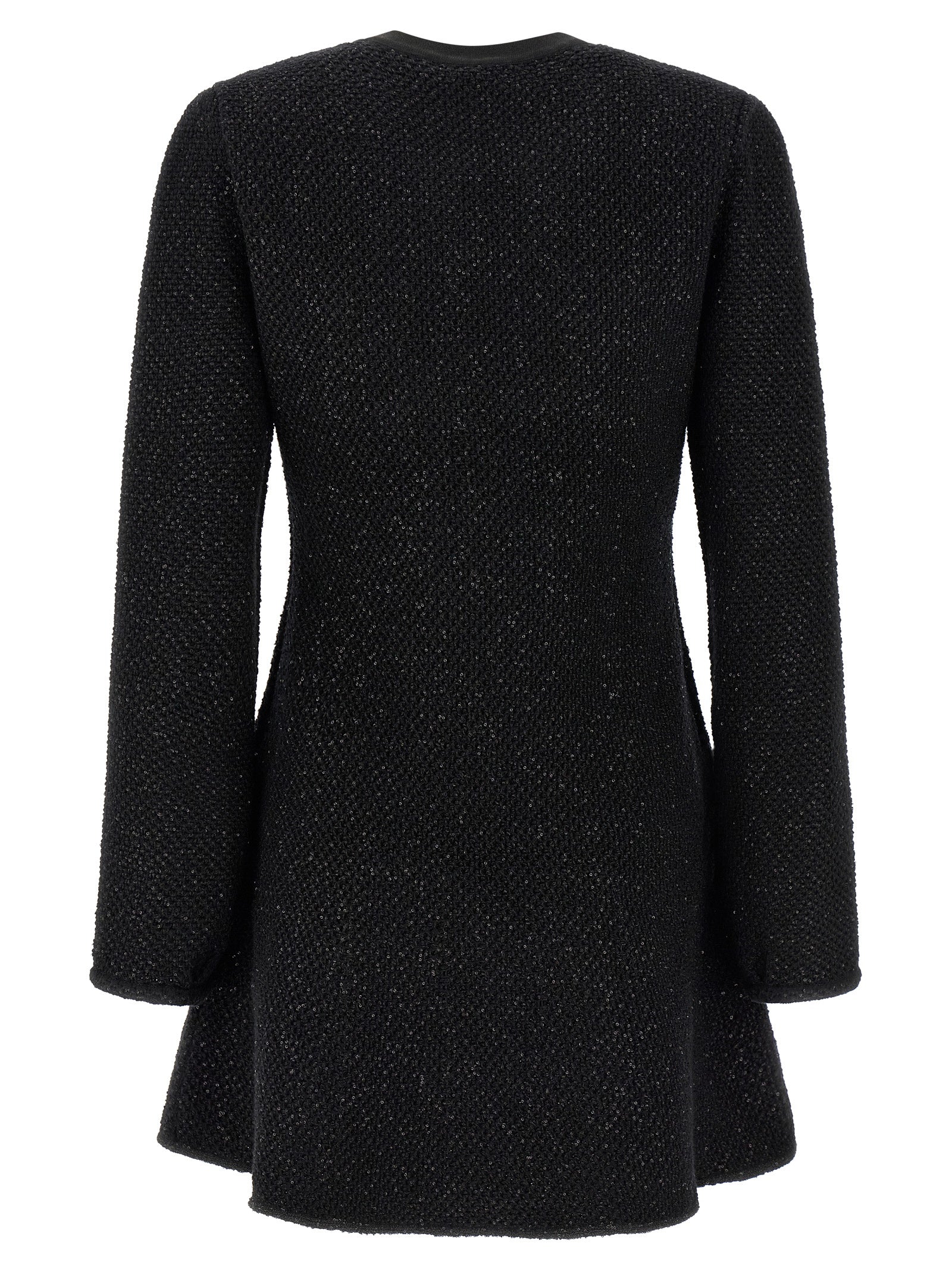 Self Portrait Women 'Black Sequin Knit Mini' Dress SELF-PORTRAIT