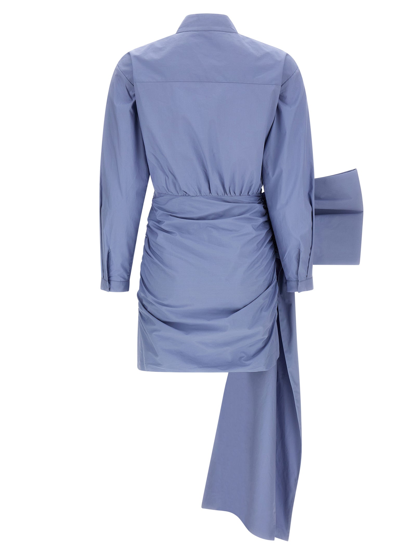 Self Portrait Women 'Blue Cotton Tie Side Mini' Dress SELF-PORTRAIT