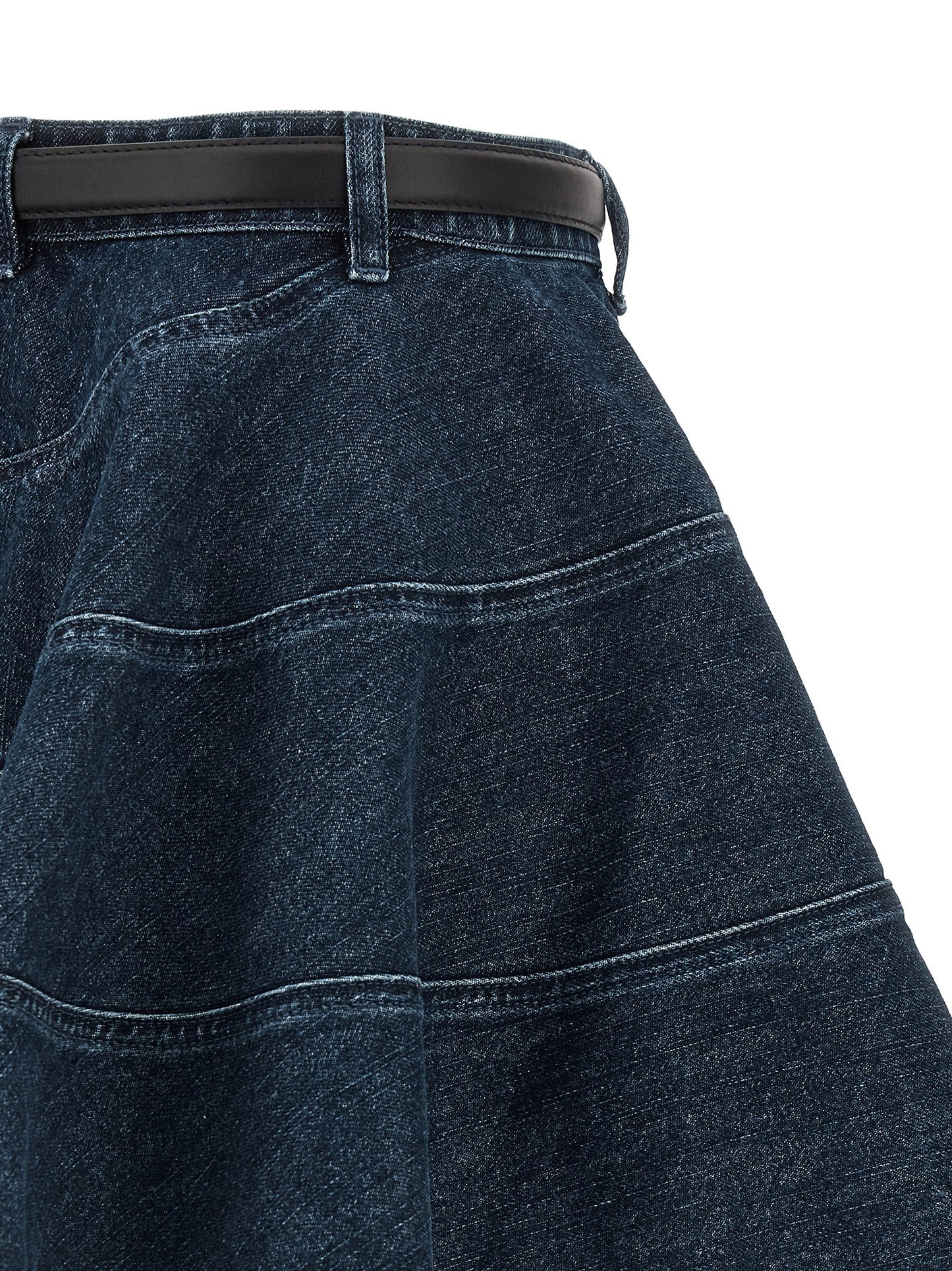 Self Portrait Women 'Flared Denim Mini' Skirt SELF-PORTRAIT