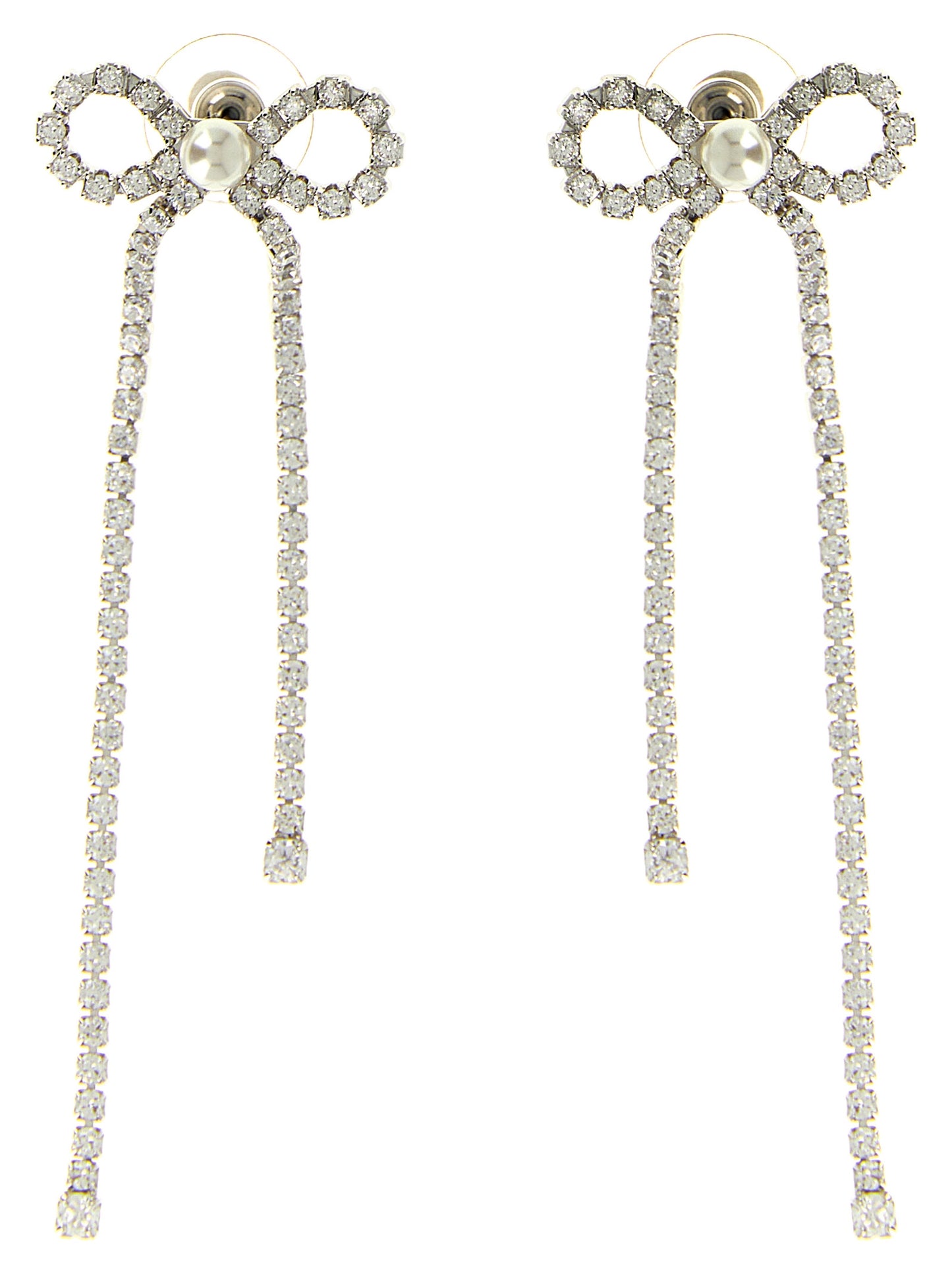 Self Portrait Women 'Crystal Droplet Bow' Earrings SELF-PORTRAIT