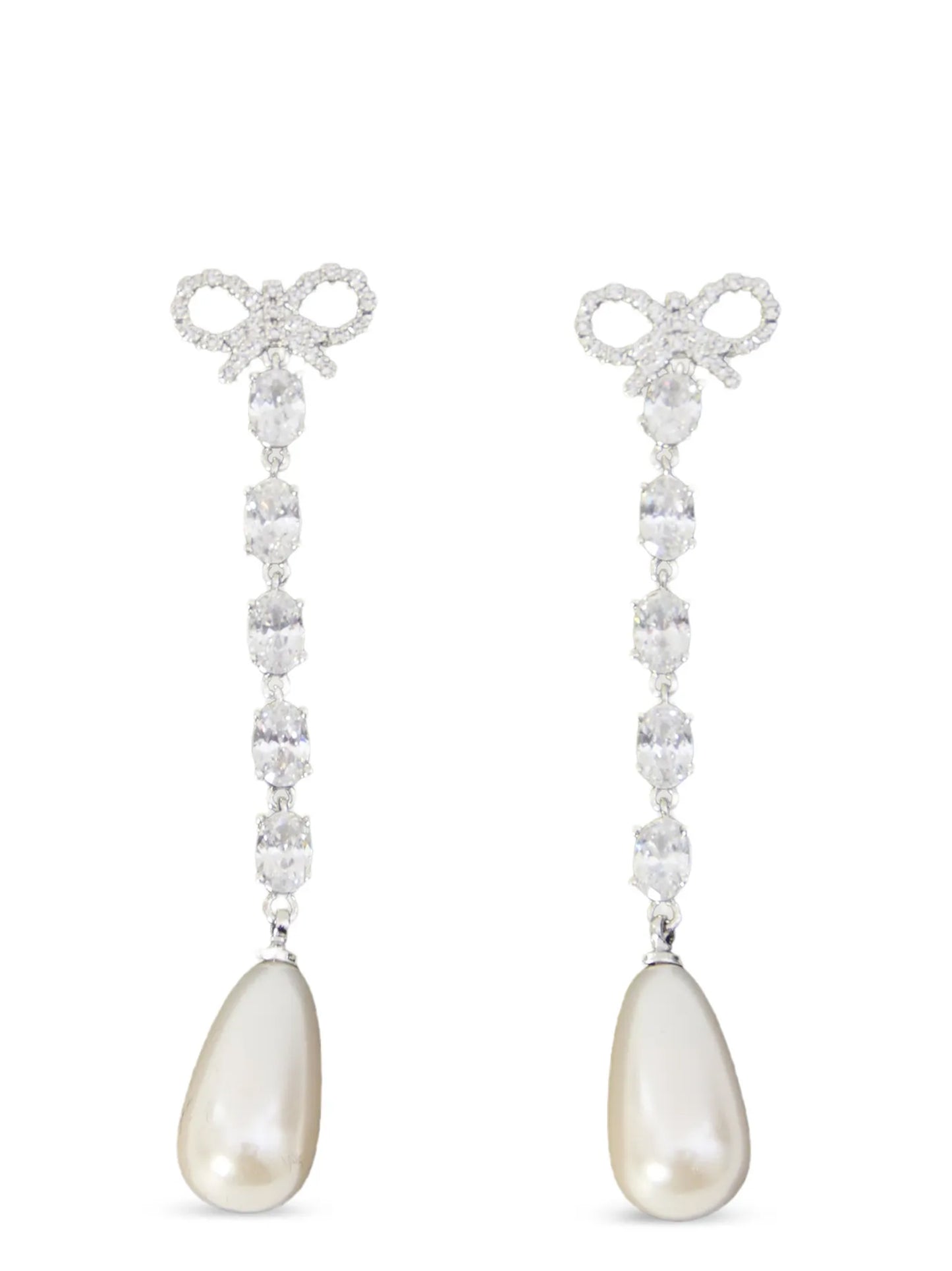 Self Portrait Women 'Bow Pearl Droplet' Earrings SELF-PORTRAIT
