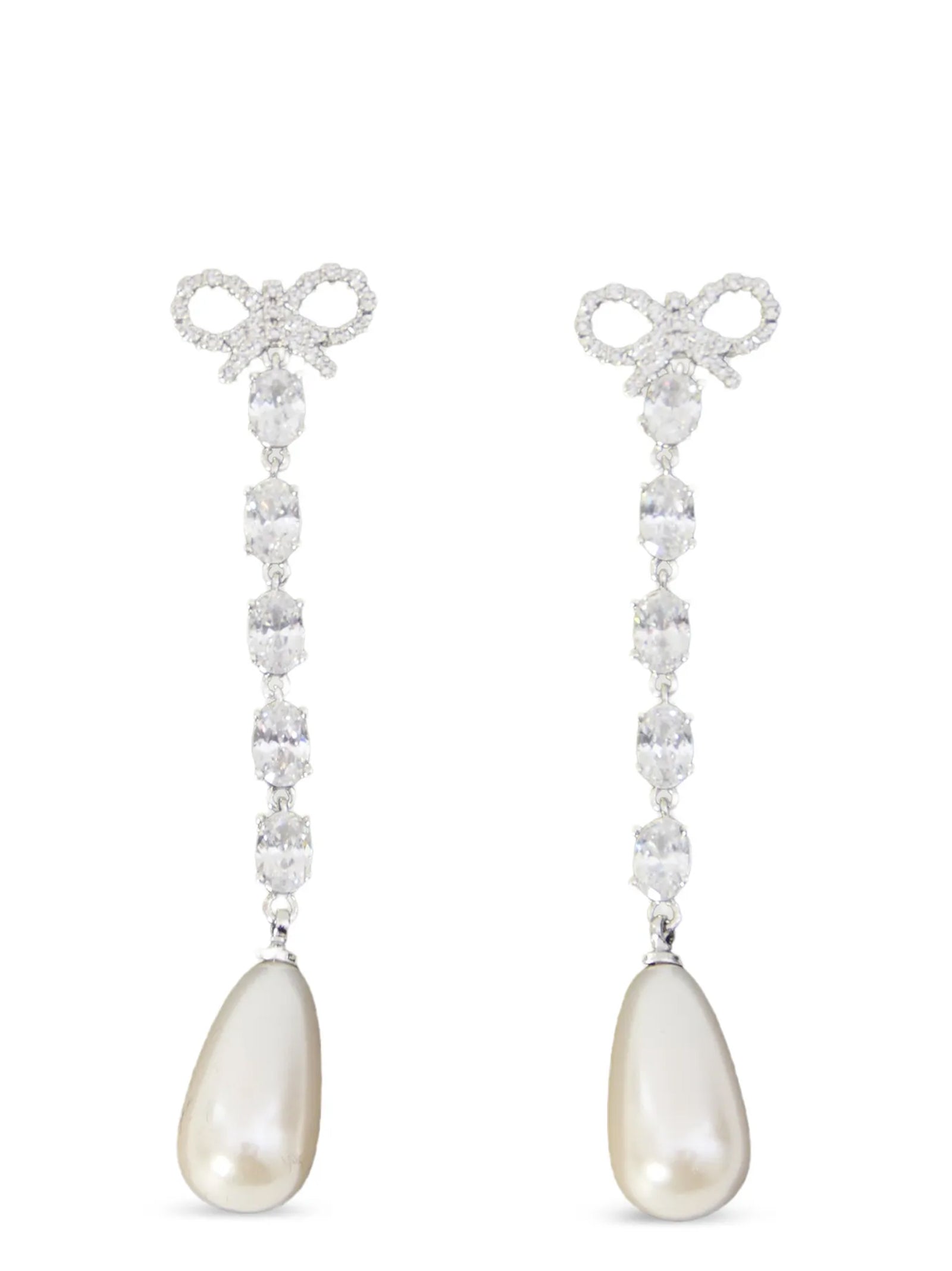 Self Portrait Women 'Bow Pearl Droplet' Earrings SELF-PORTRAIT