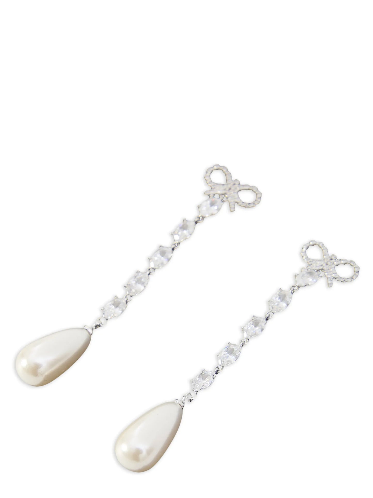 Self Portrait Women 'Bow Pearl Droplet' Earrings SELF-PORTRAIT