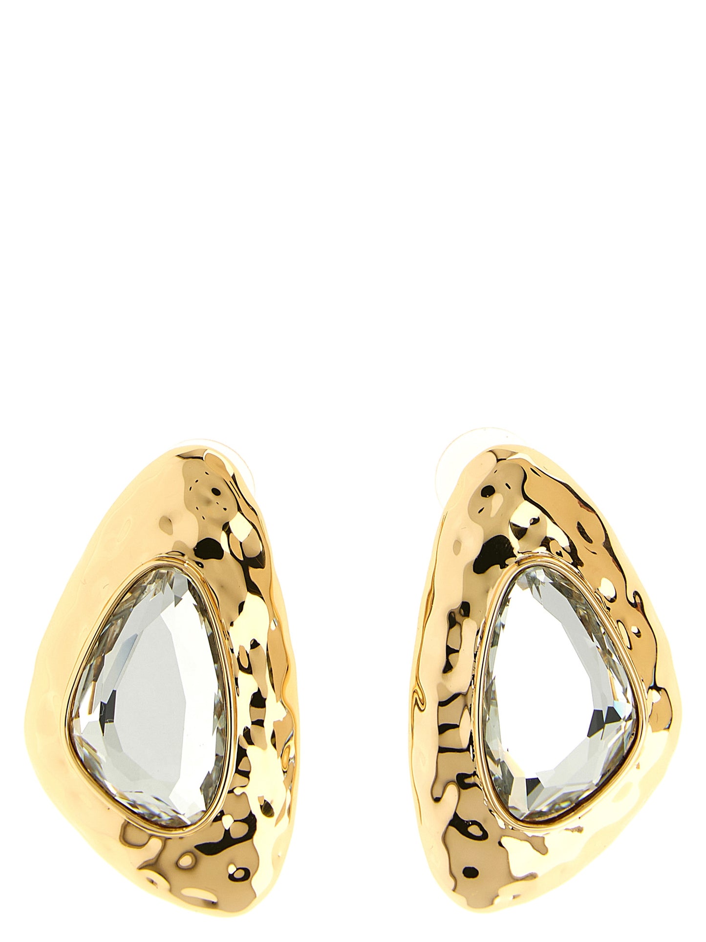 Self Portrait Women 'Hammered Gold Crystal' Earrings SELF-PORTRAIT