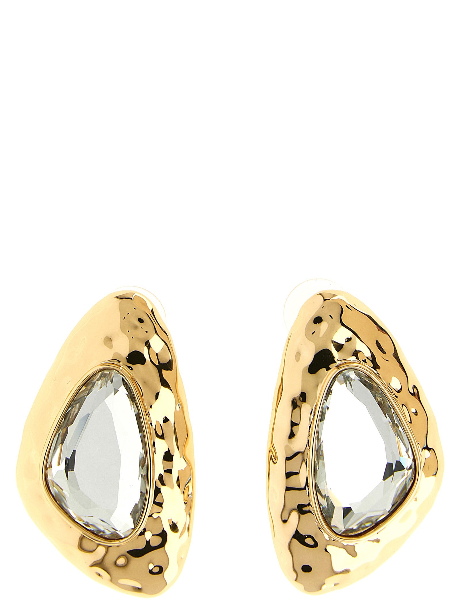 Self Portrait Women 'Hammered Gold Crystal' Earrings SELF-PORTRAIT