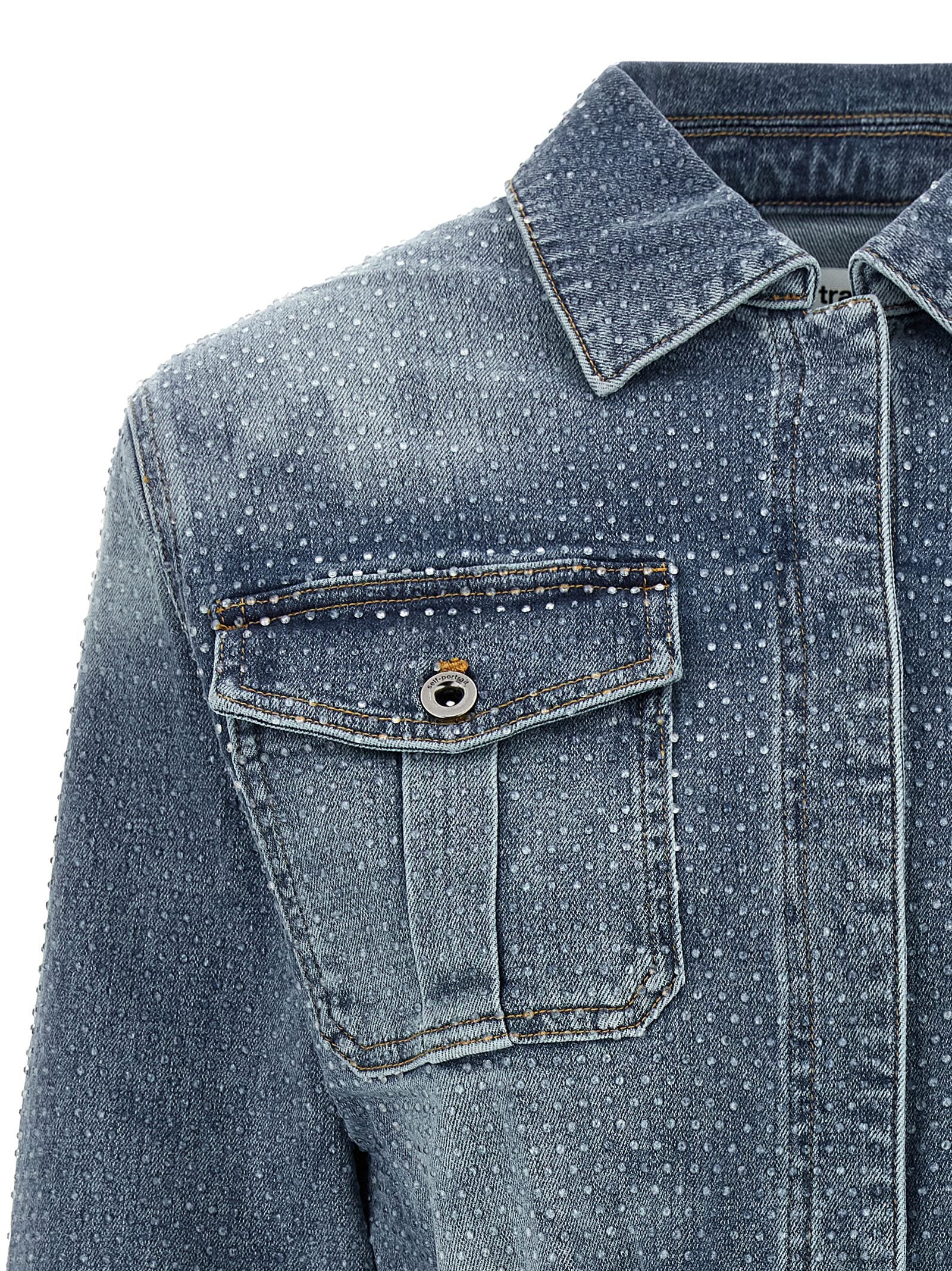 Self Portrait Women 'Rhinestone Denim' Jumpsuit SELF-PORTRAIT