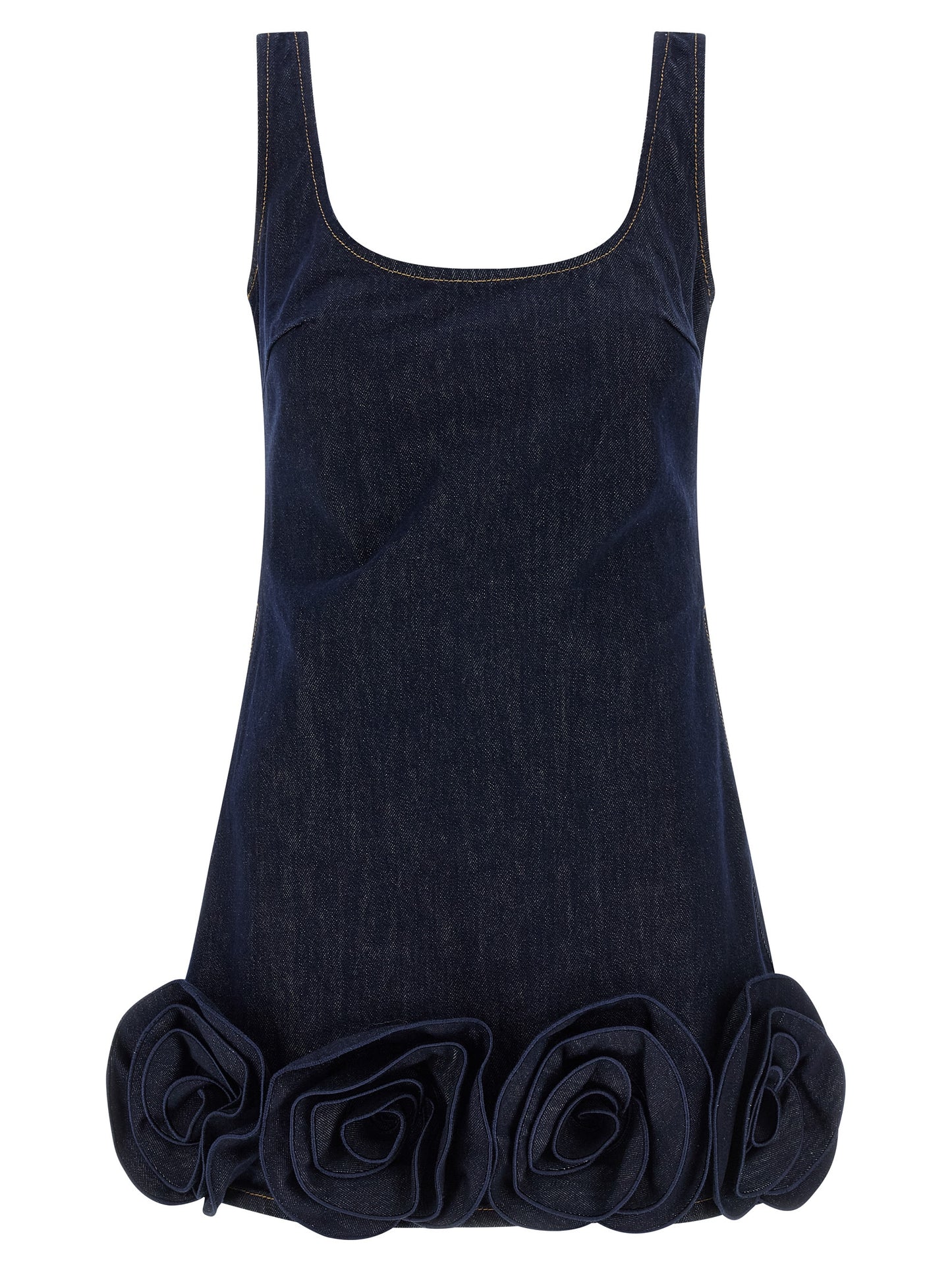 Self Portrait Women 'Indigo Denim 3D Flower Mini' Dress SELF-PORTRAIT