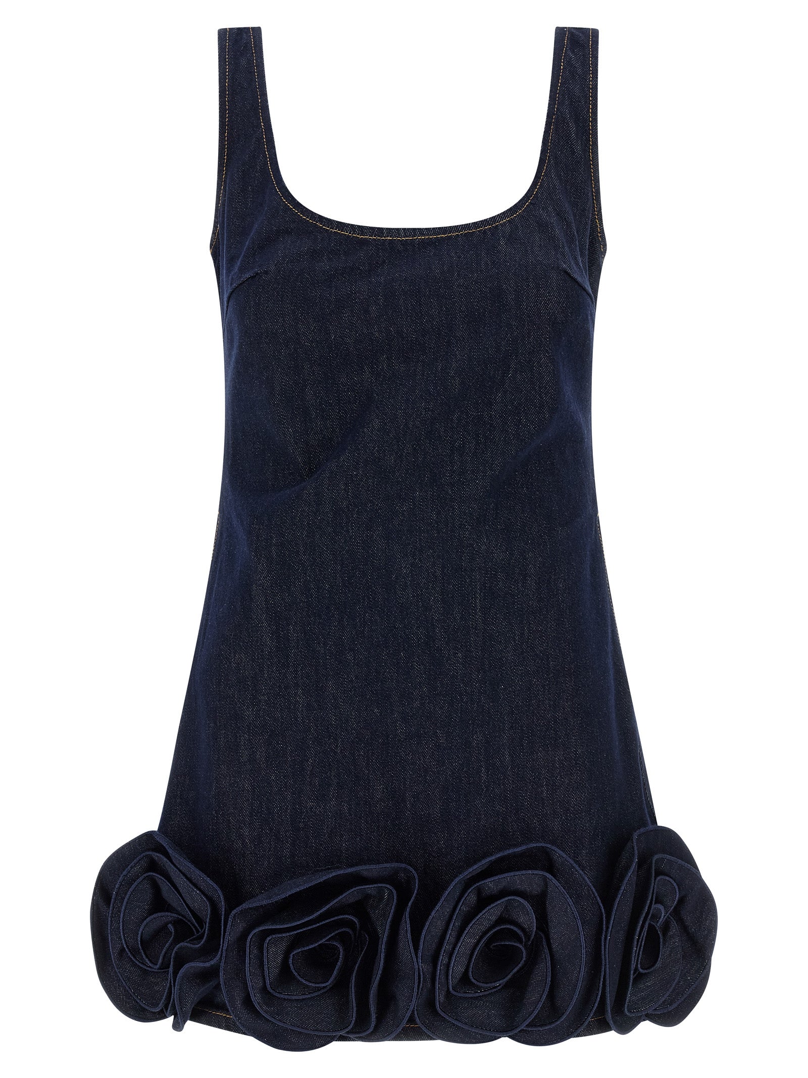 Self Portrait Women 'Indigo Denim 3D Flower Mini' Dress SELF-PORTRAIT