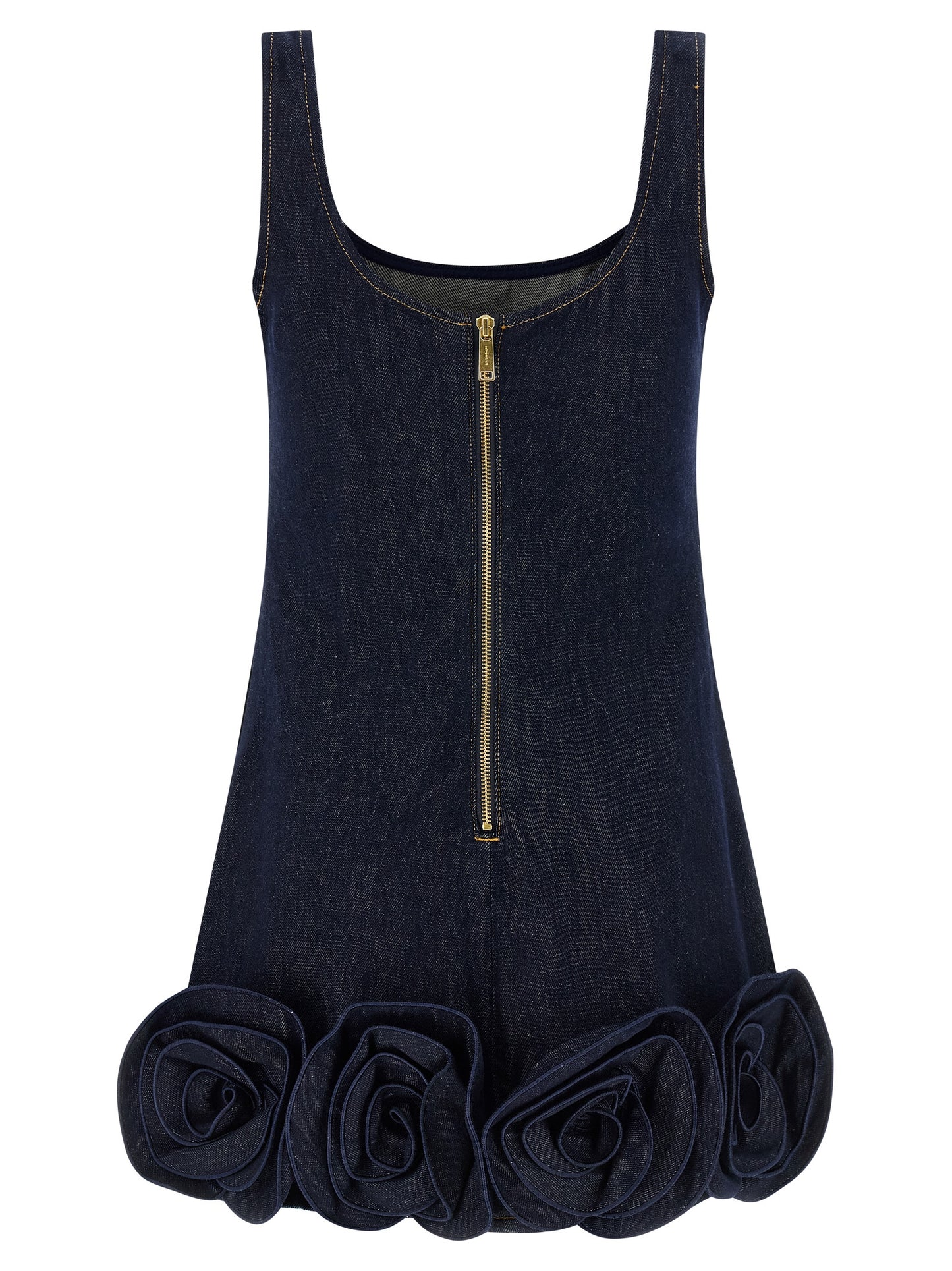 Self Portrait Women 'Indigo Denim 3D Flower Mini' Dress SELF-PORTRAIT