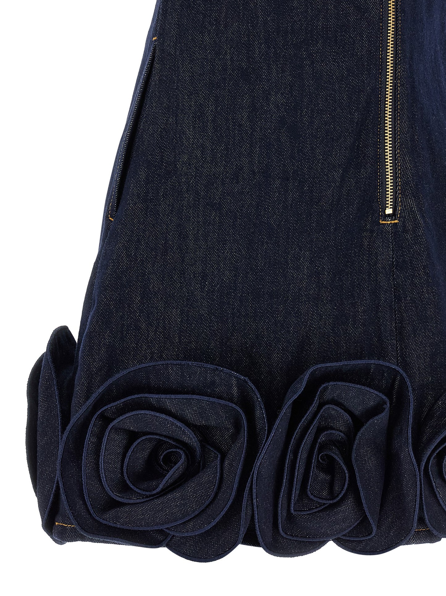 Self Portrait Women 'Indigo Denim 3D Flower Mini' Dress SELF-PORTRAIT