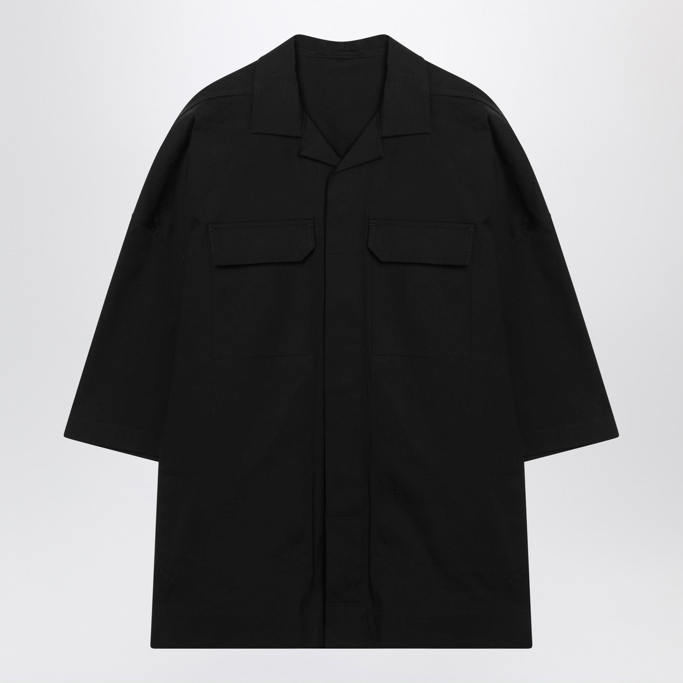 Rick Owens Black Shirt With Pockets Men RICK OWENS