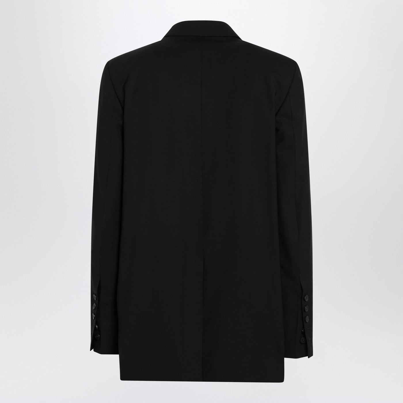 Rick Owens Single-Breasted Wool Jacket Black Men RICK OWENS