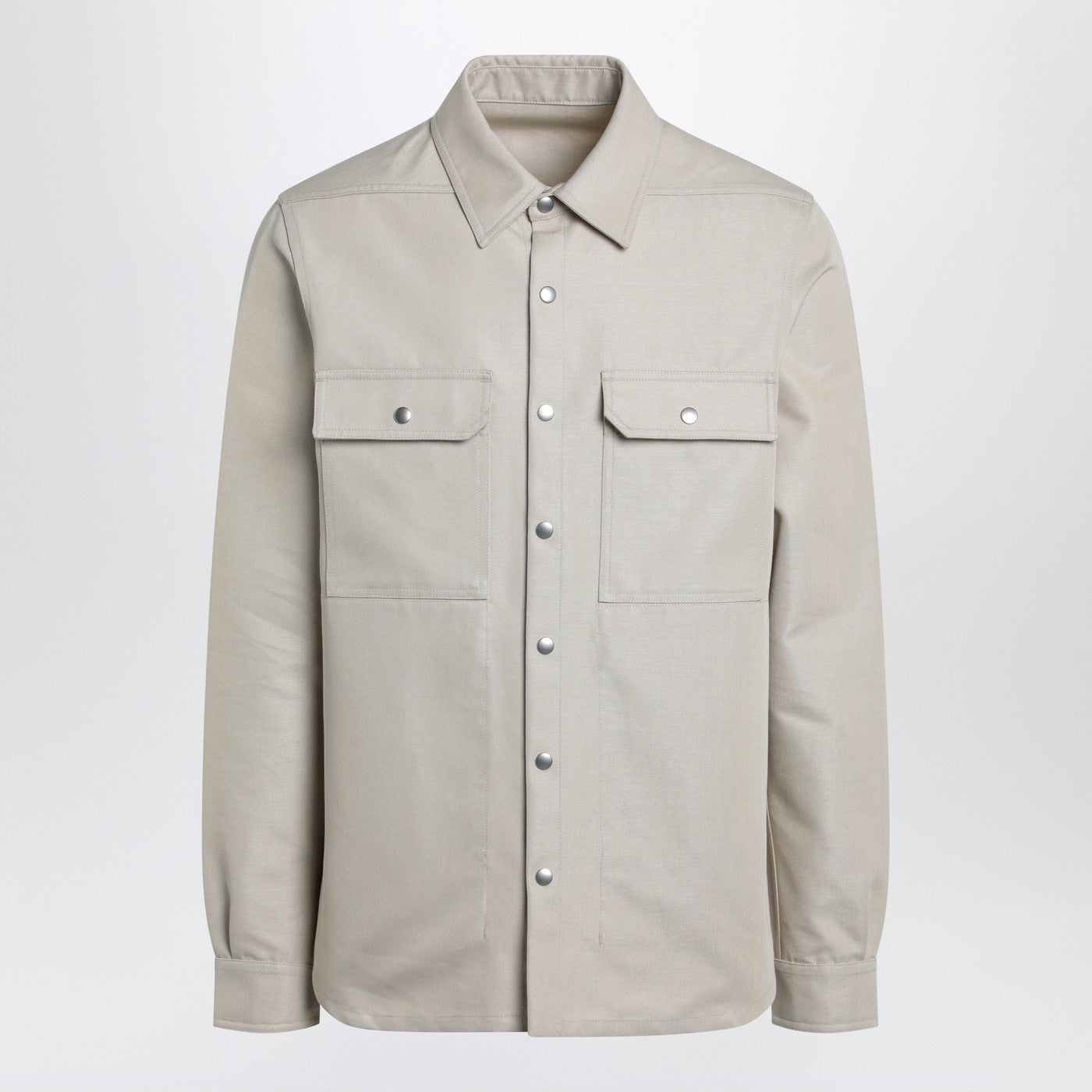 Rick Owens Sand-Colored Cotton-Blend Shirt Men RICK OWENS