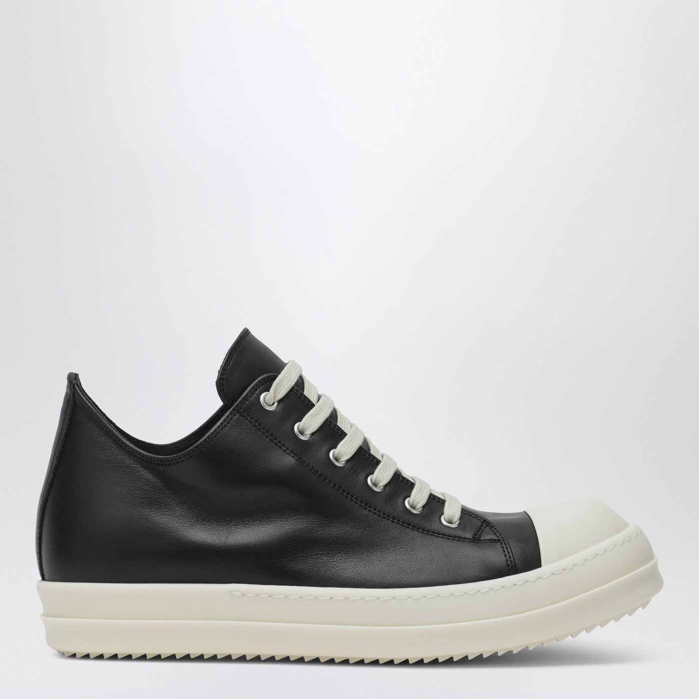 Rick Owens Concordians Sneakers In Black/White Leather Men RICK OWENS