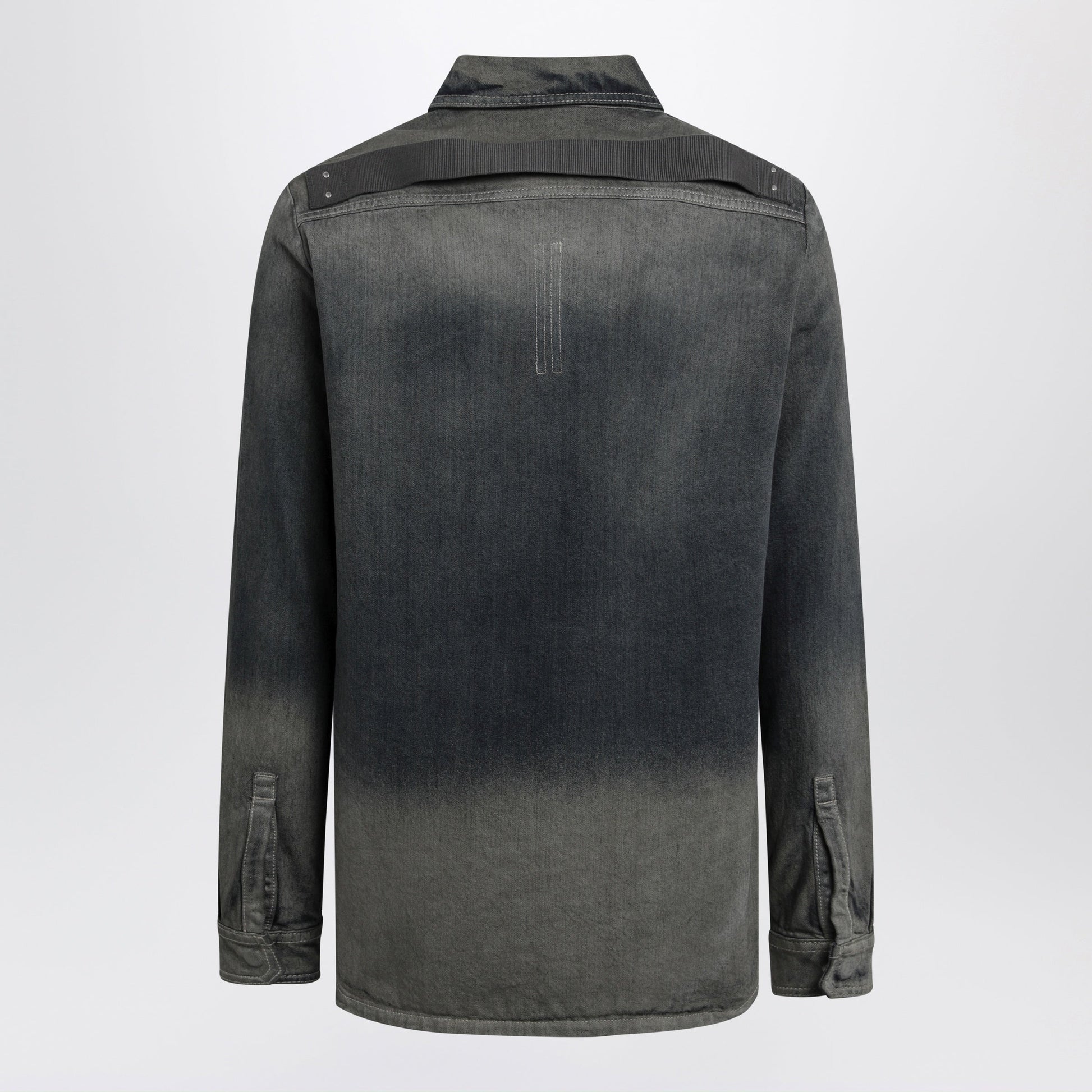 Rick Owens Fogpocket Shirt In Grey Degrade Denim Men RICK OWENS