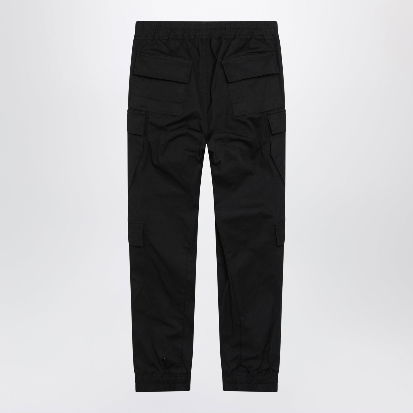 Rick Owens Mastodon Megacargo Trousers In Black Cotton Men RICK OWENS