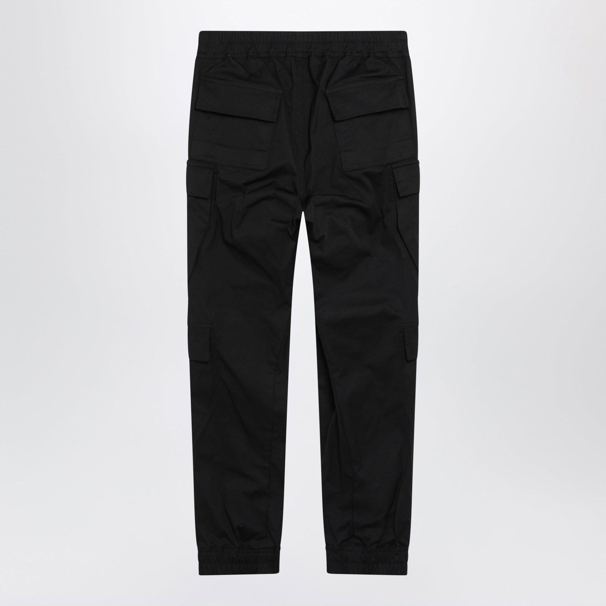 Rick Owens Mastodon Megacargo Trousers In Black Cotton Men RICK OWENS