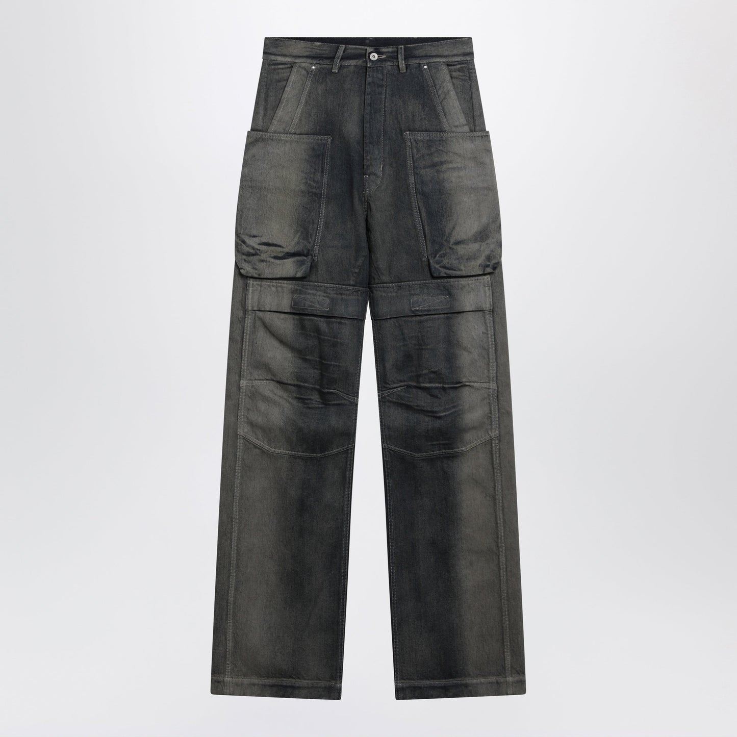 Rick Owens Stefan Cargo Straight-Leg Denim Jeans With Pockets Men RICK OWENS