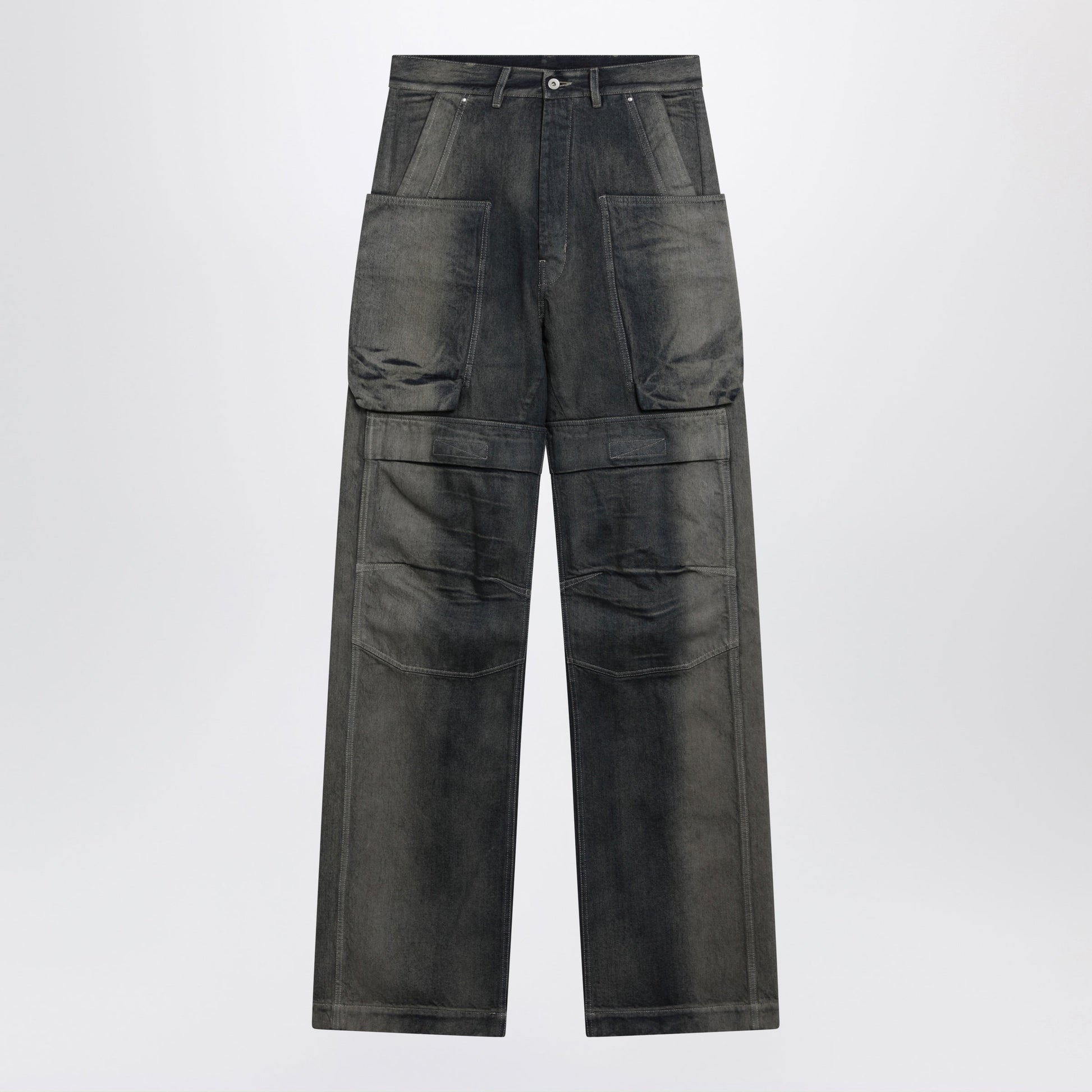 Rick Owens Stefan Cargo Straight-Leg Denim Jeans With Pockets Men RICK OWENS