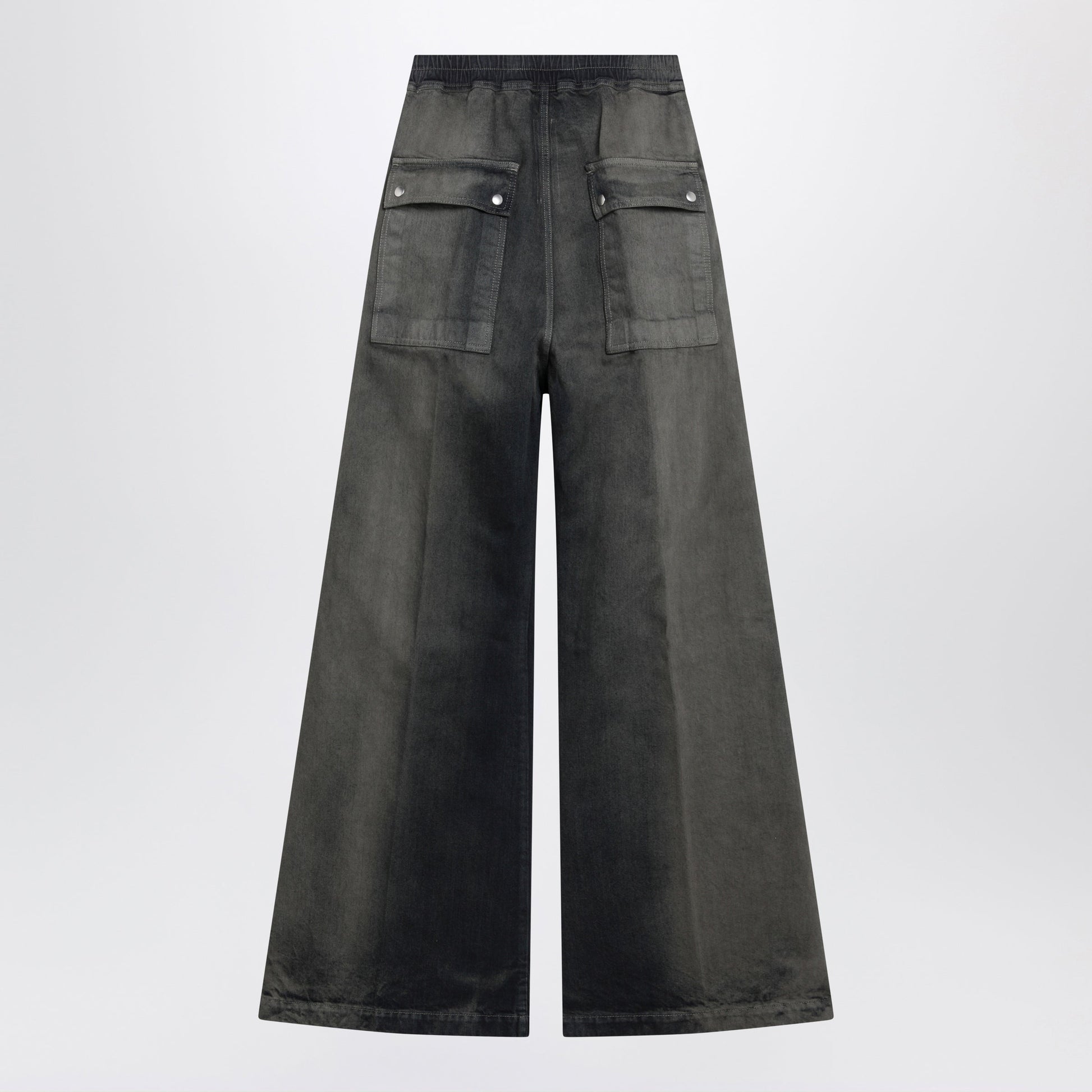 Rick Owens Wide-Leg Pants In Grey Degrade Denim Men RICK OWENS