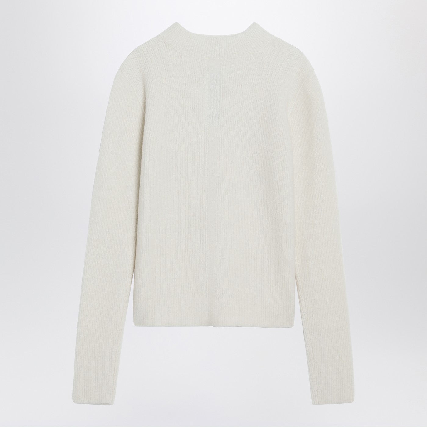 Rick Owens White Ribbed Alpaca Blend Sweater Men RICK OWENS