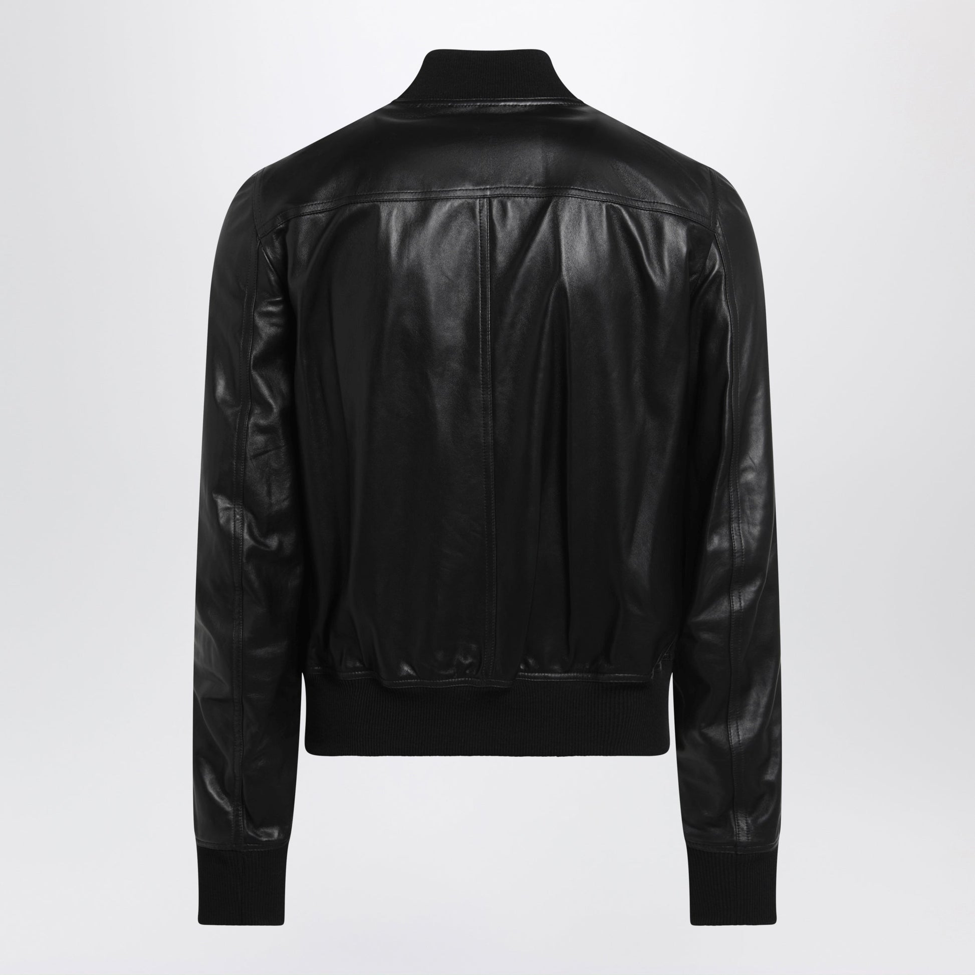 Rick Owens Black Bauhaus Flight Leather Jacket Men RICK OWENS