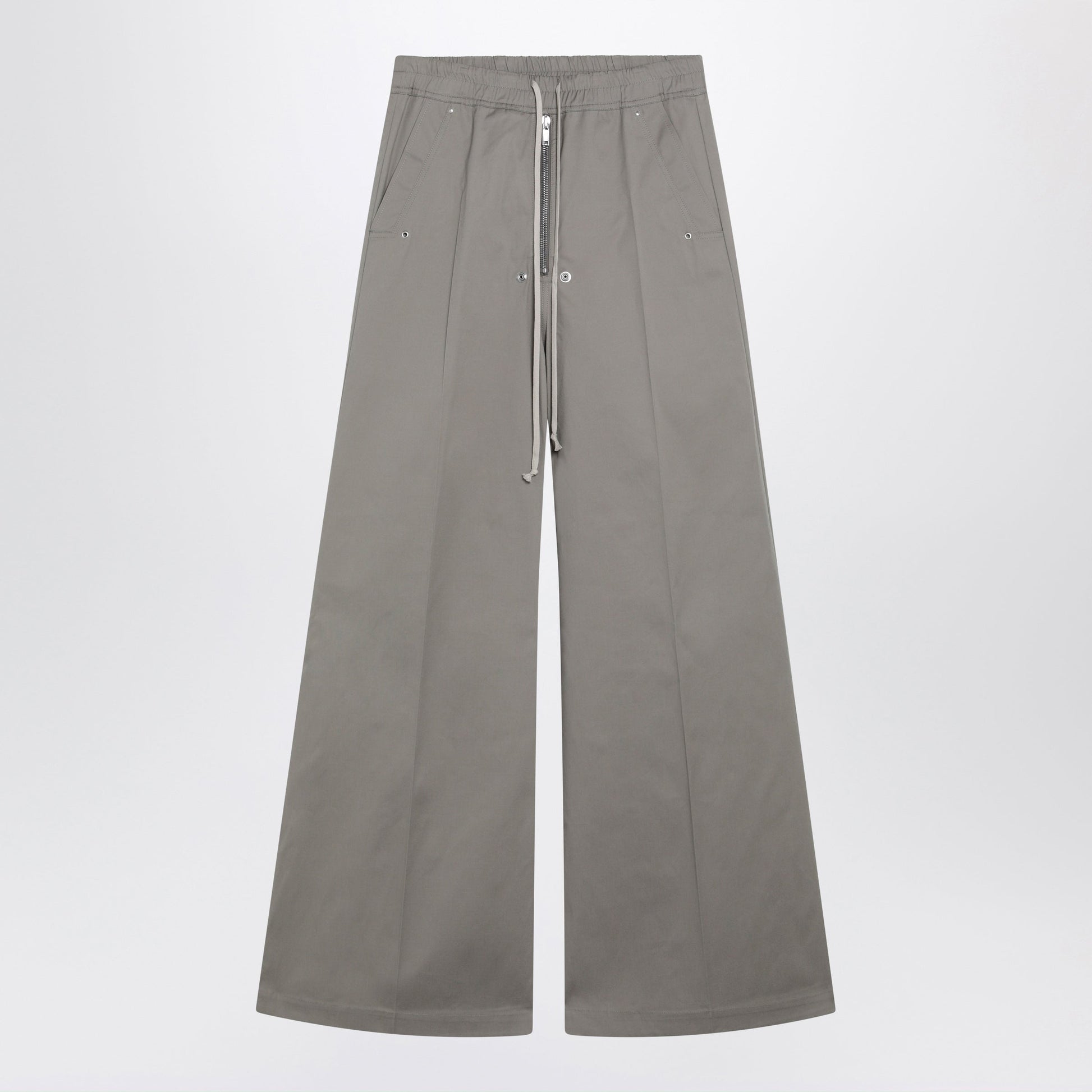Rick Owens Dark Pearl-Coloured Cotton Trousers Men RICK OWENS