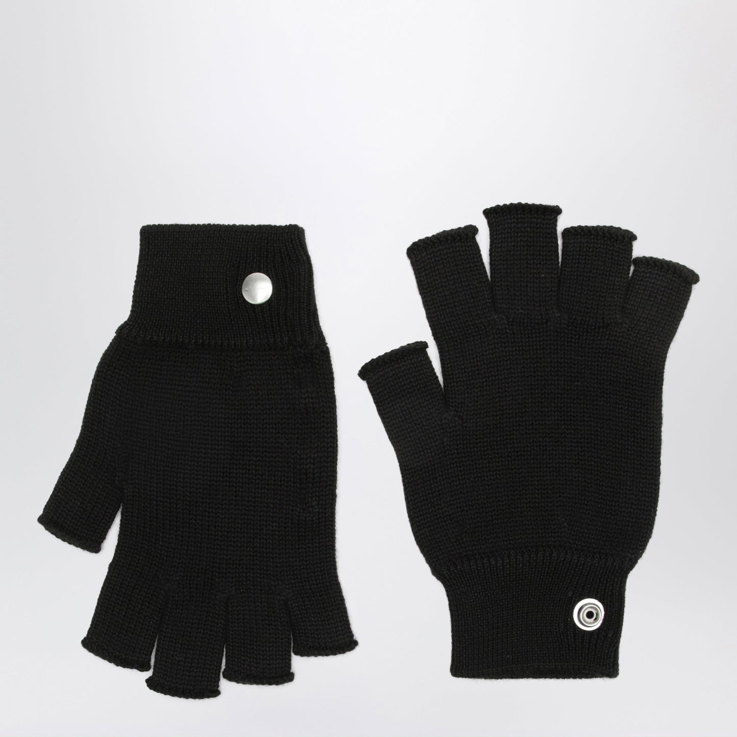Rick Owens Black Wool Gloves Men RICK OWENS