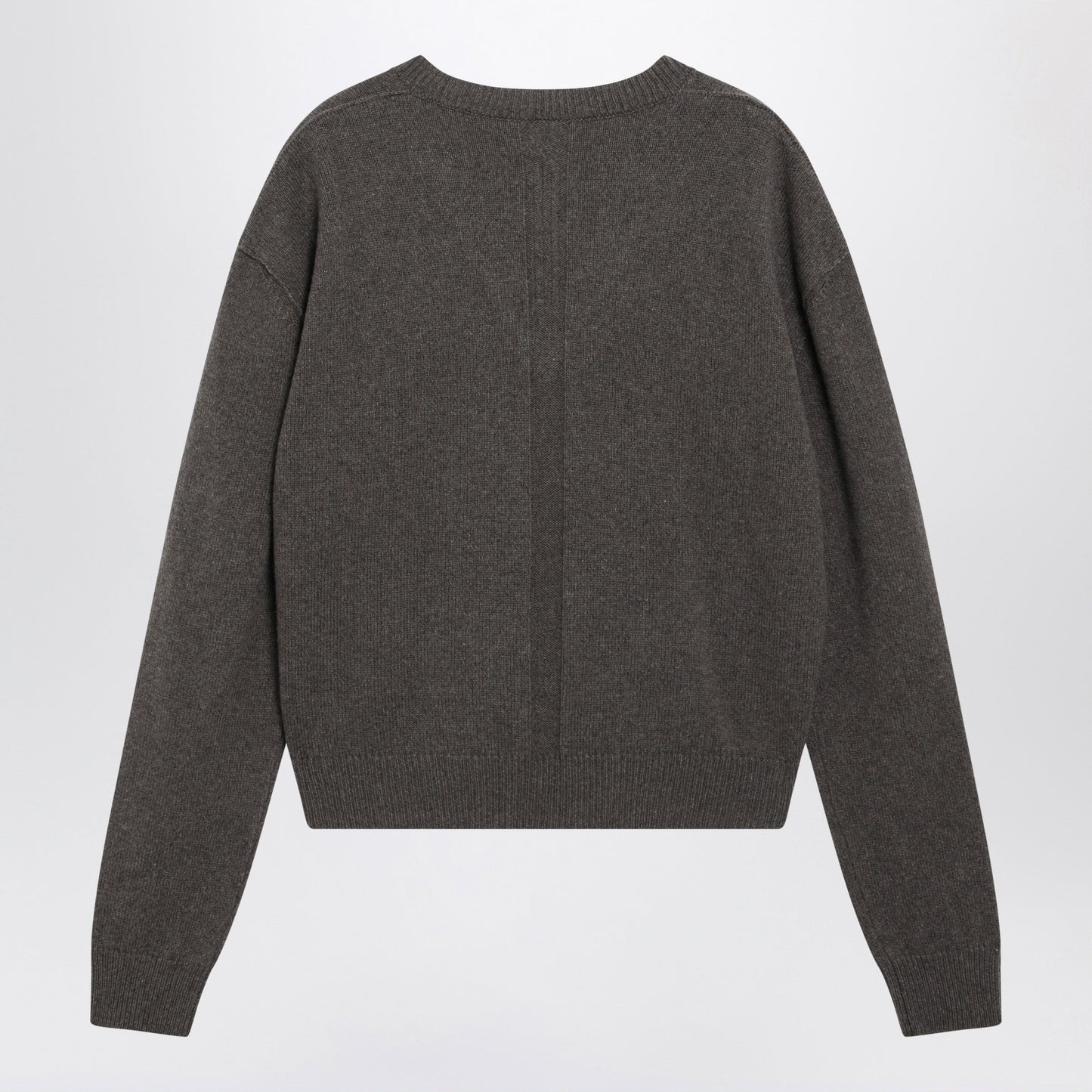 Rick Owens Taupe V-Neck Sweater In Cashmere And Wool Men RICK OWENS